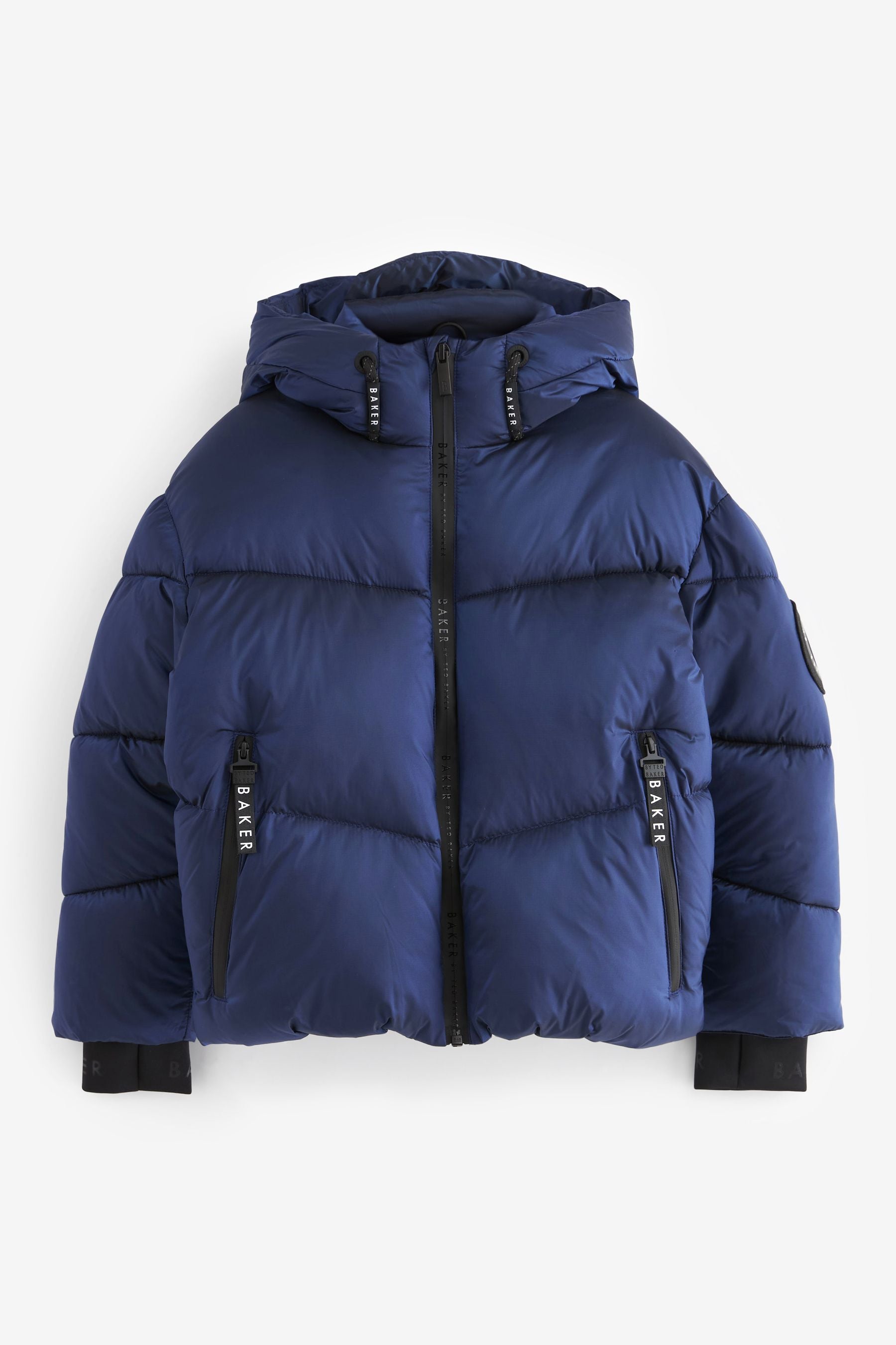 Blue Baker by Ted Baker Shower Resistant Metalic Padded Coat