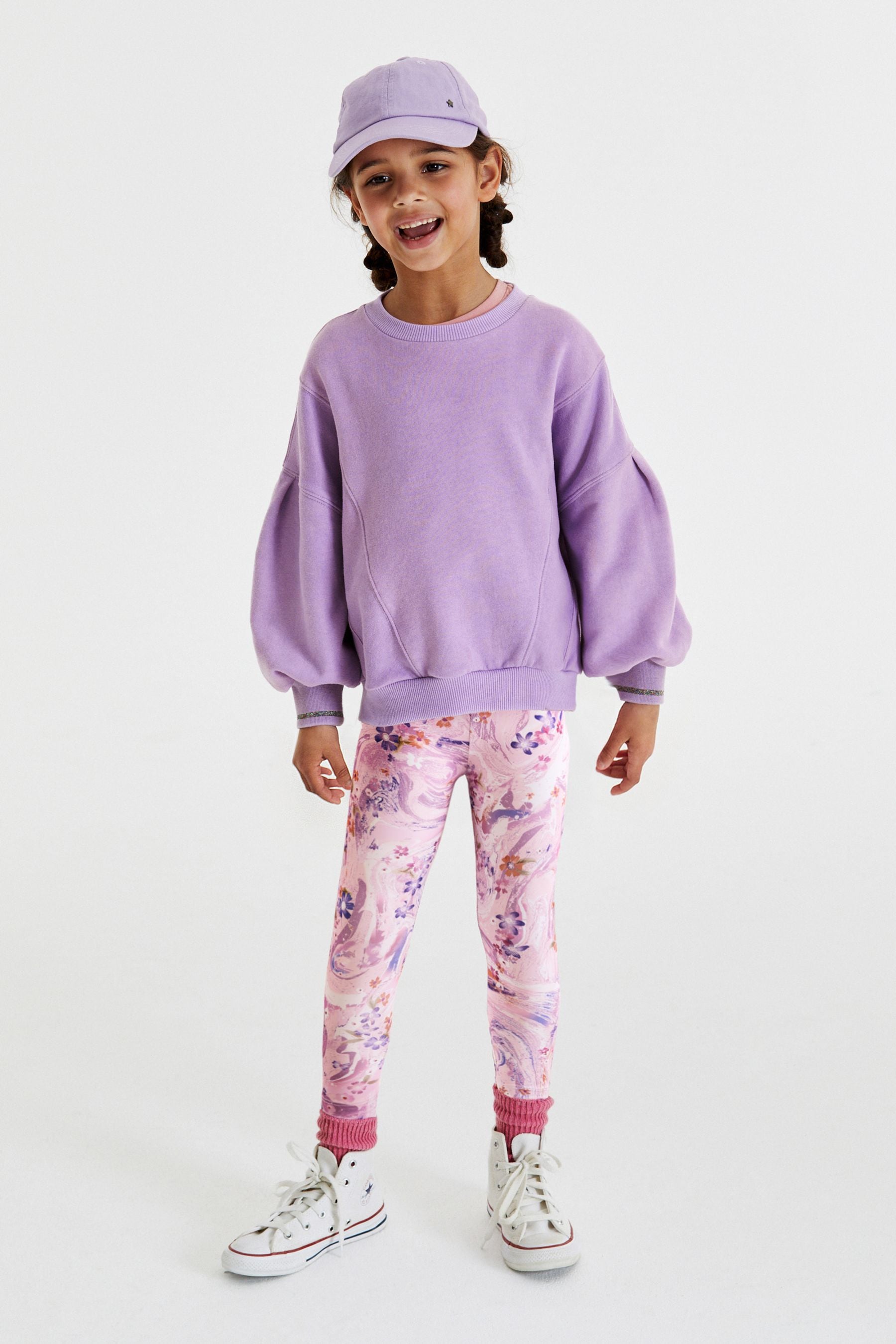 Lilac Purple Sweatshirt And Leggings Set (3-16yrs)