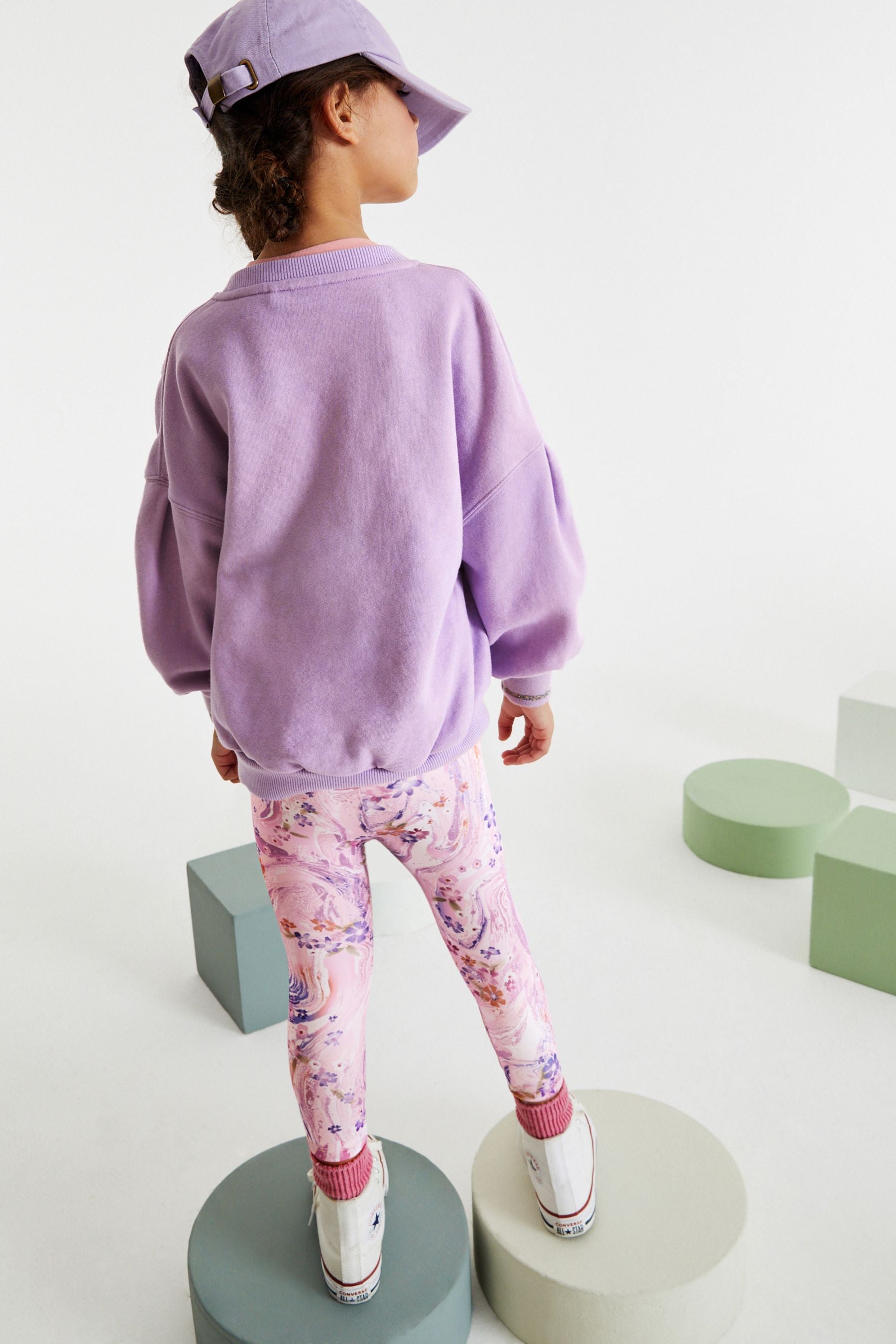 Lilac Purple Sweatshirt And Leggings Set (3-16yrs)