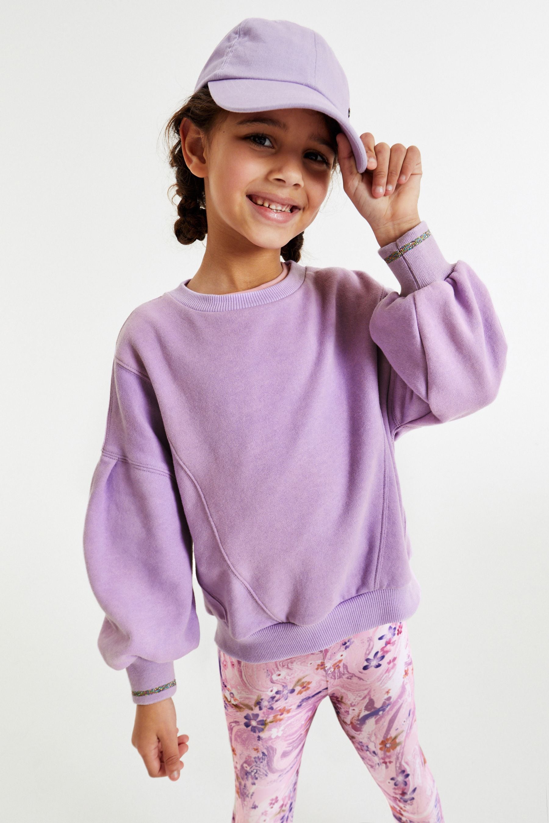 Lilac Purple Sweatshirt And Leggings Set (3-16yrs)