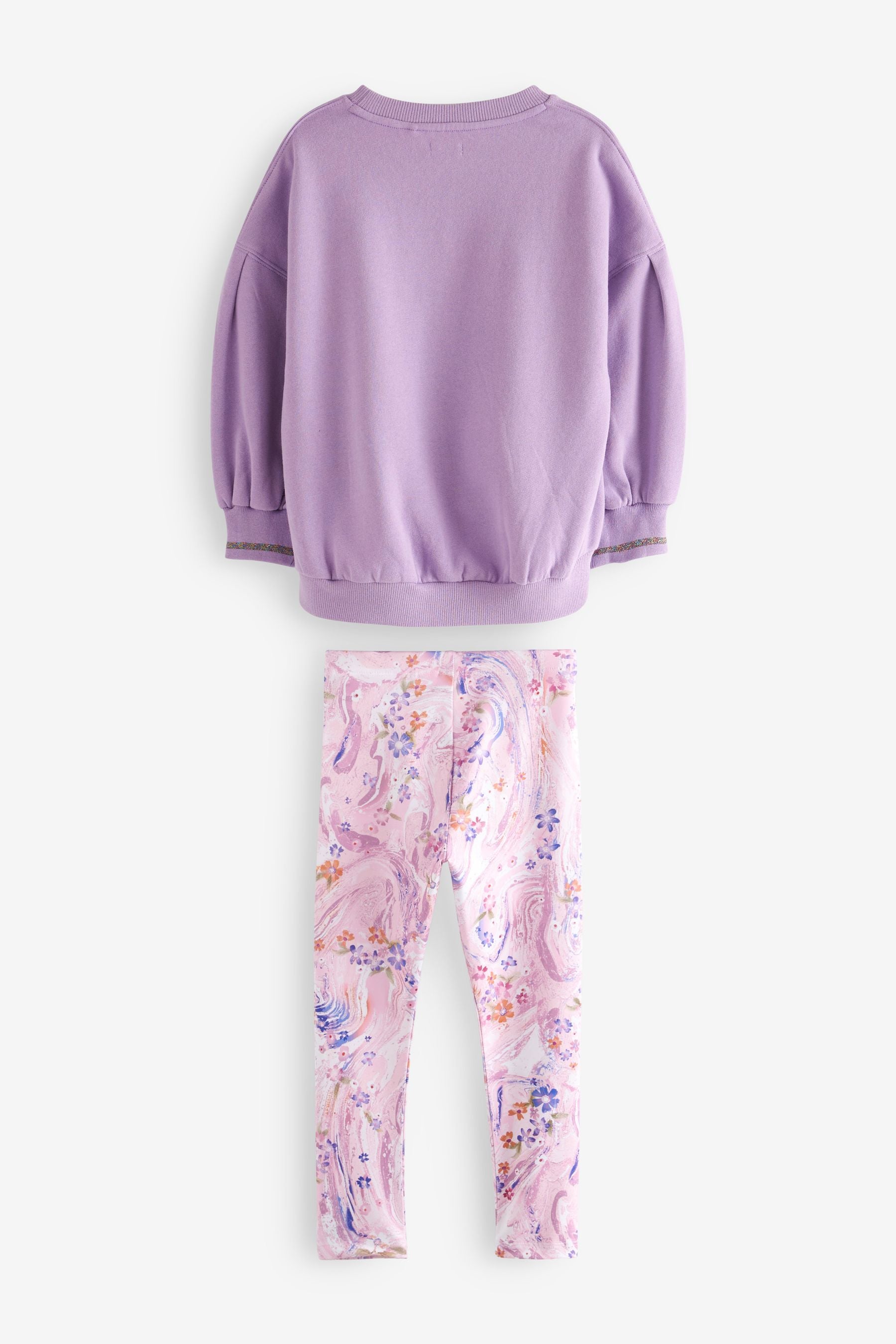 Lilac Purple Sweatshirt And Leggings Set (3-16yrs)