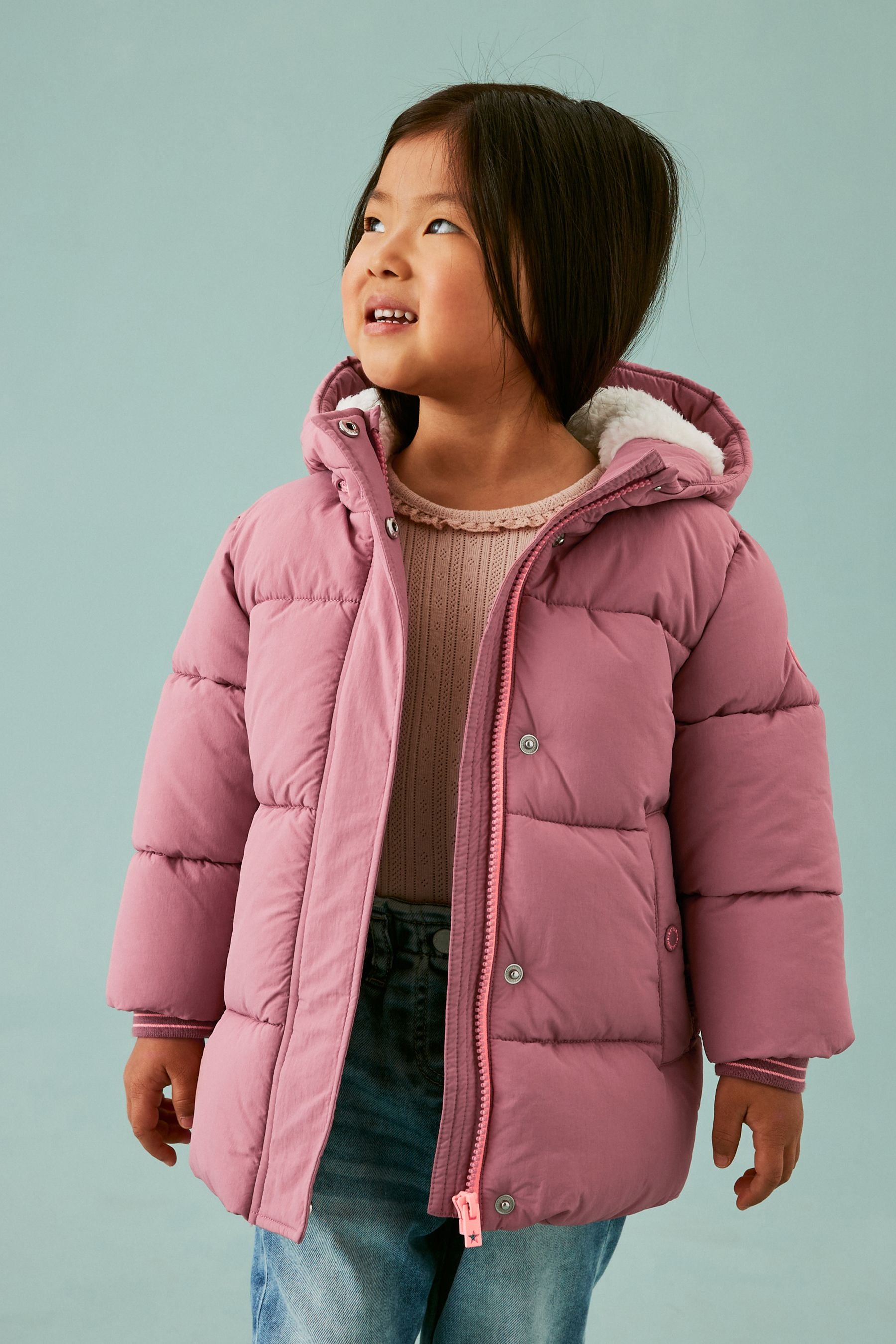 Pink Shower Resistant Padded Coat (3mths-7yrs)