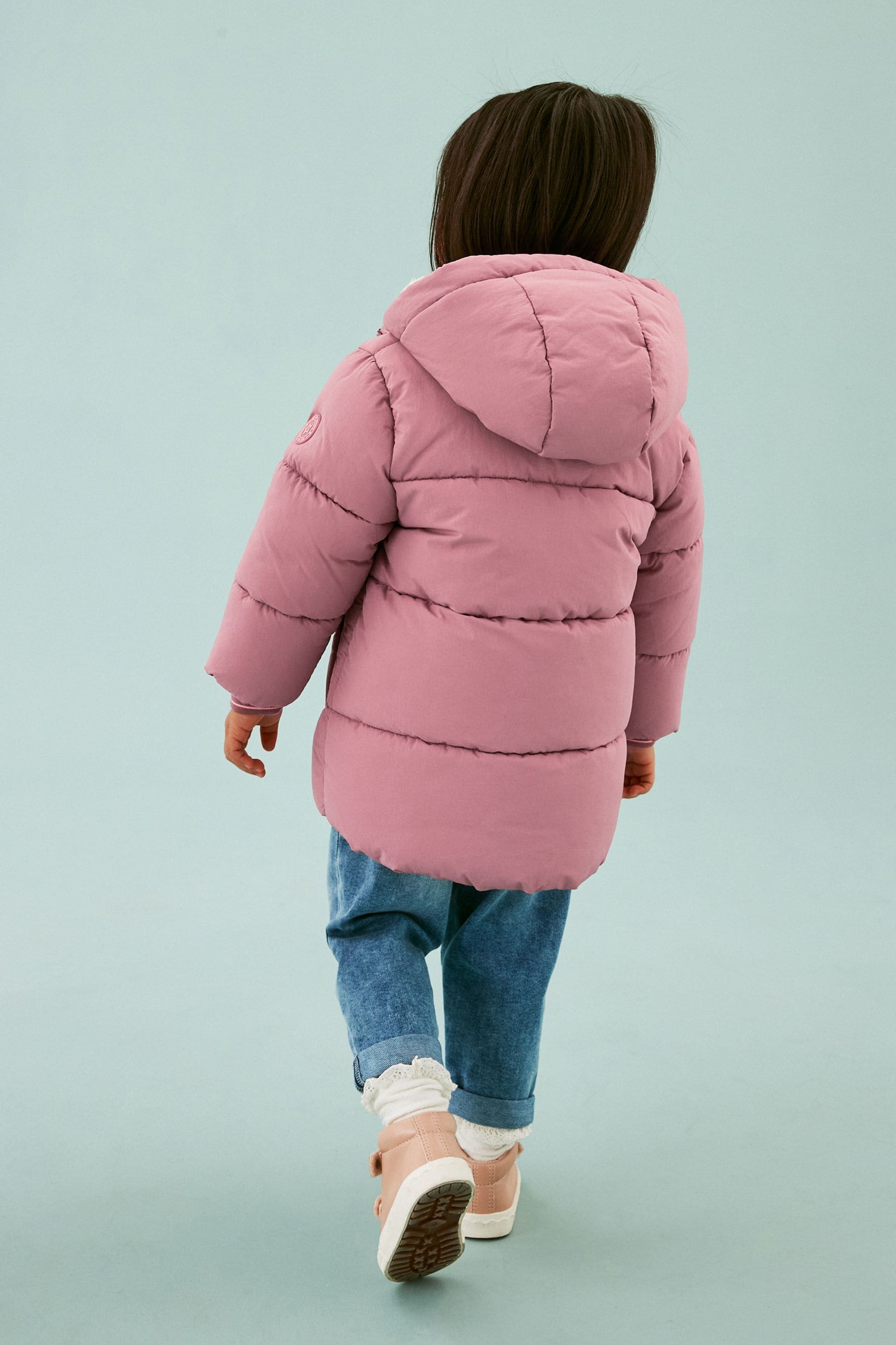 Pink Shower Resistant Padded Coat (3mths-7yrs)