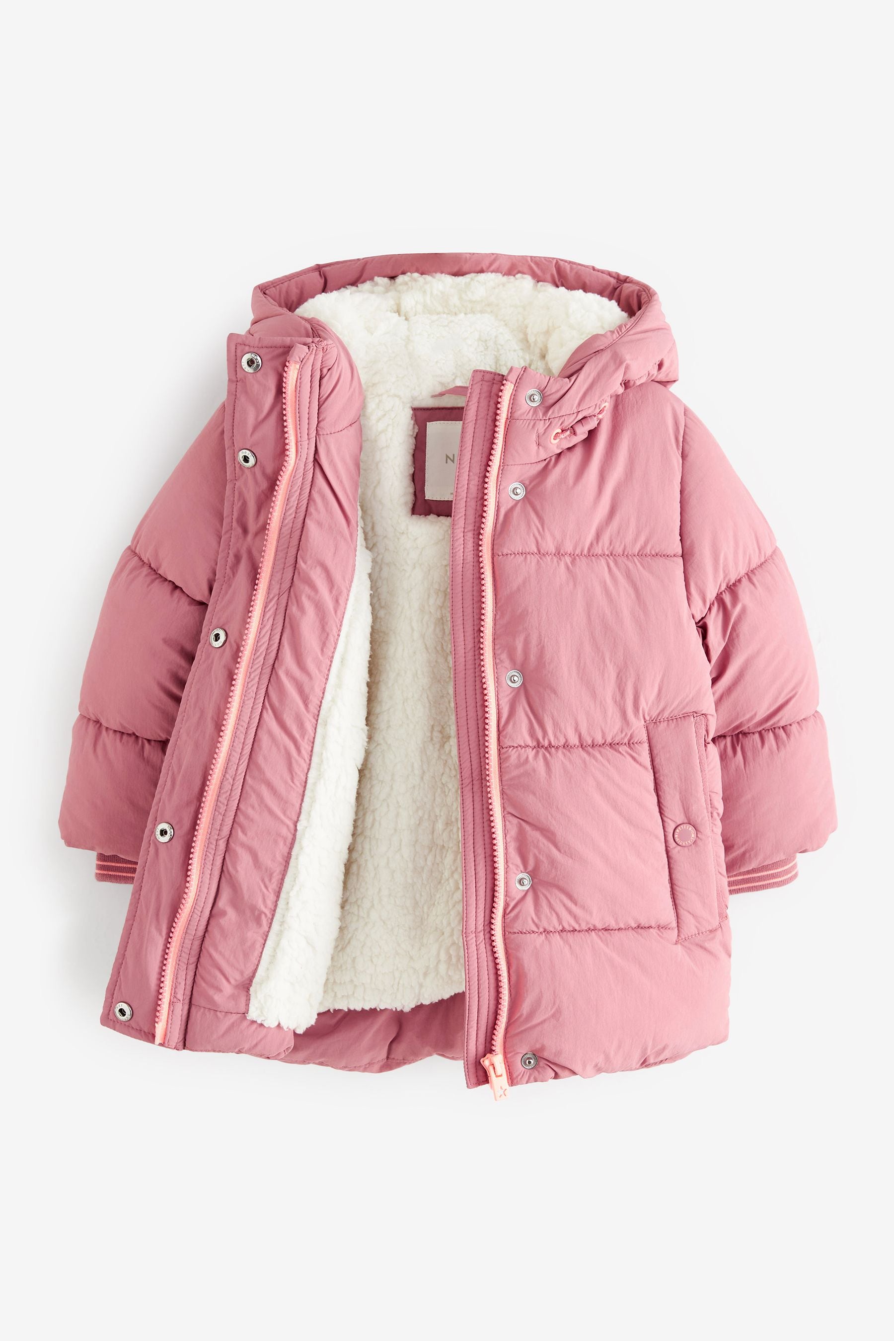 Pink Shower Resistant Padded Coat (3mths-7yrs)