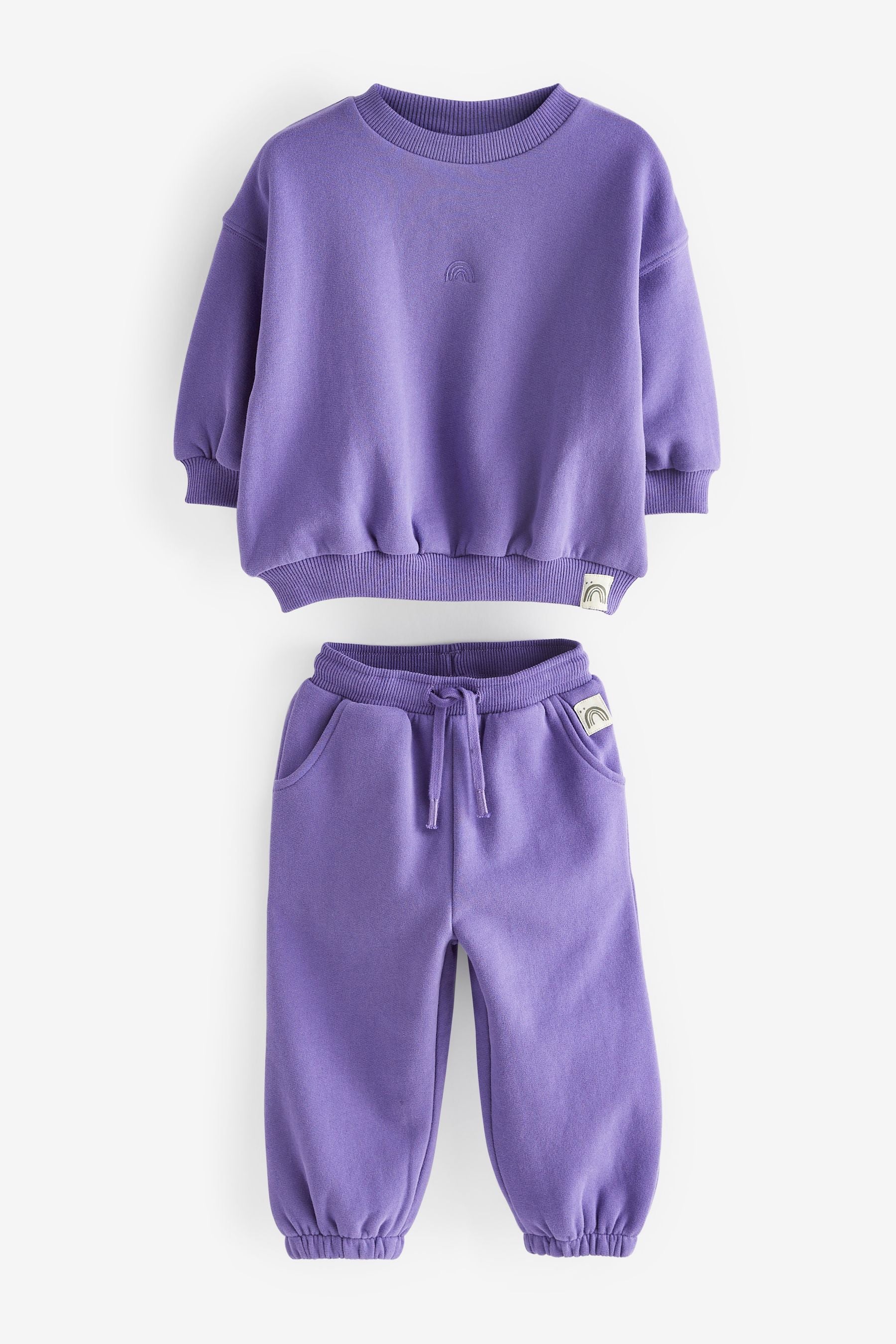 Bright Purple Sweat Top and Jogger Set (3mths-7yrs)