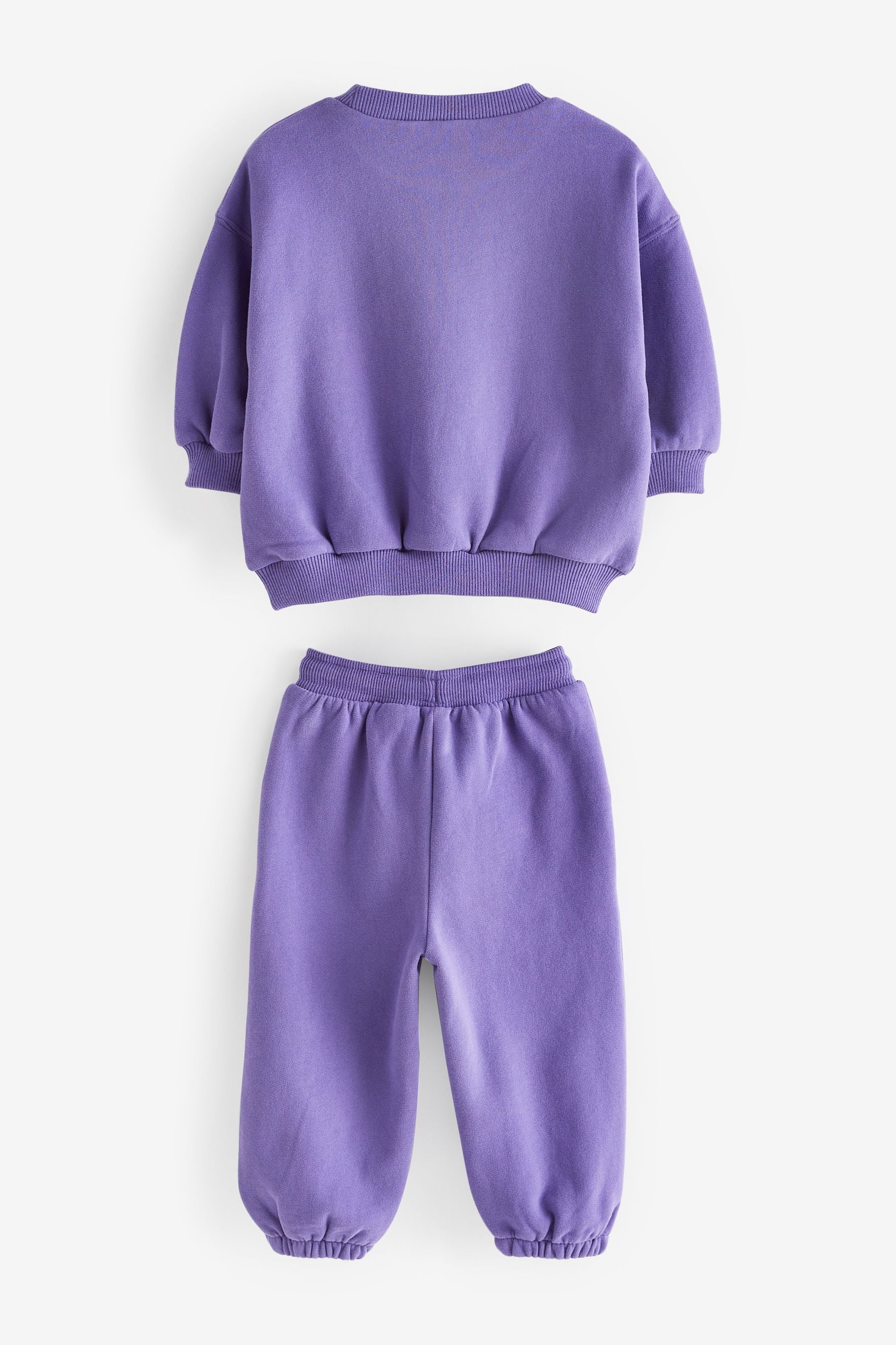 Bright Purple Sweat Top and Jogger Set (3mths-7yrs)