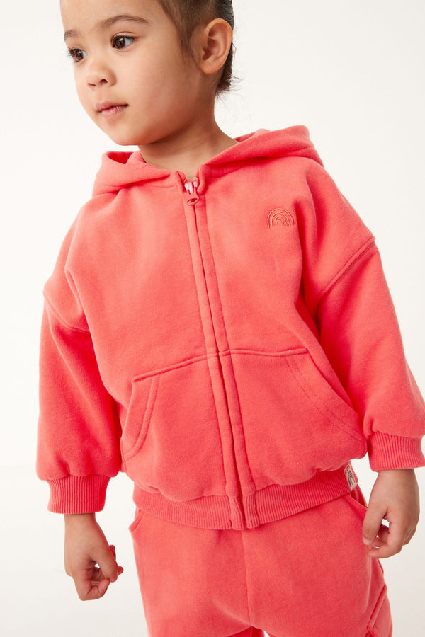 Coral Zip Through Hoodie (3mths-7yrs)