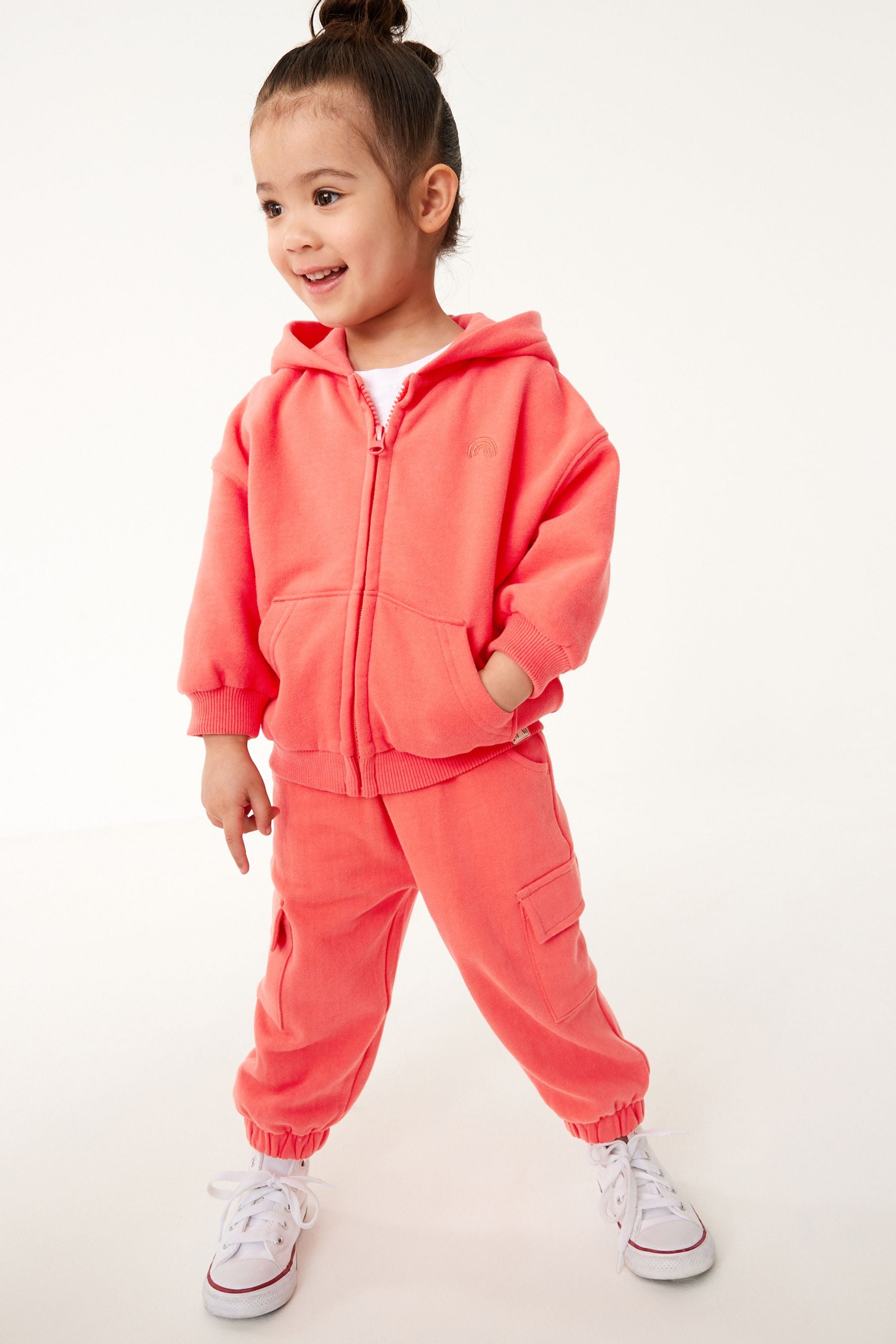 Coral Zip Through Hoodie (3mths-7yrs)