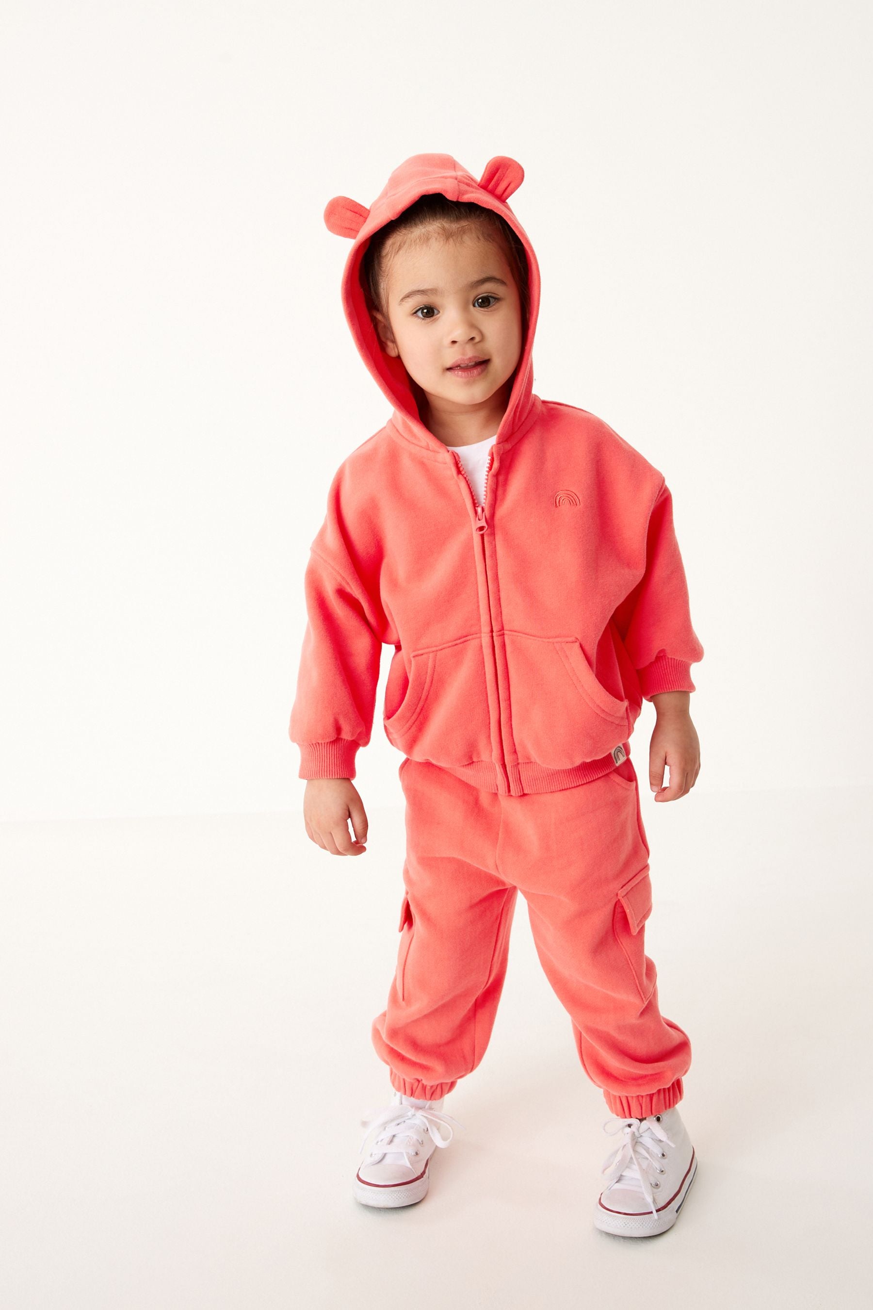 Coral Zip Through Hoodie (3mths-7yrs)