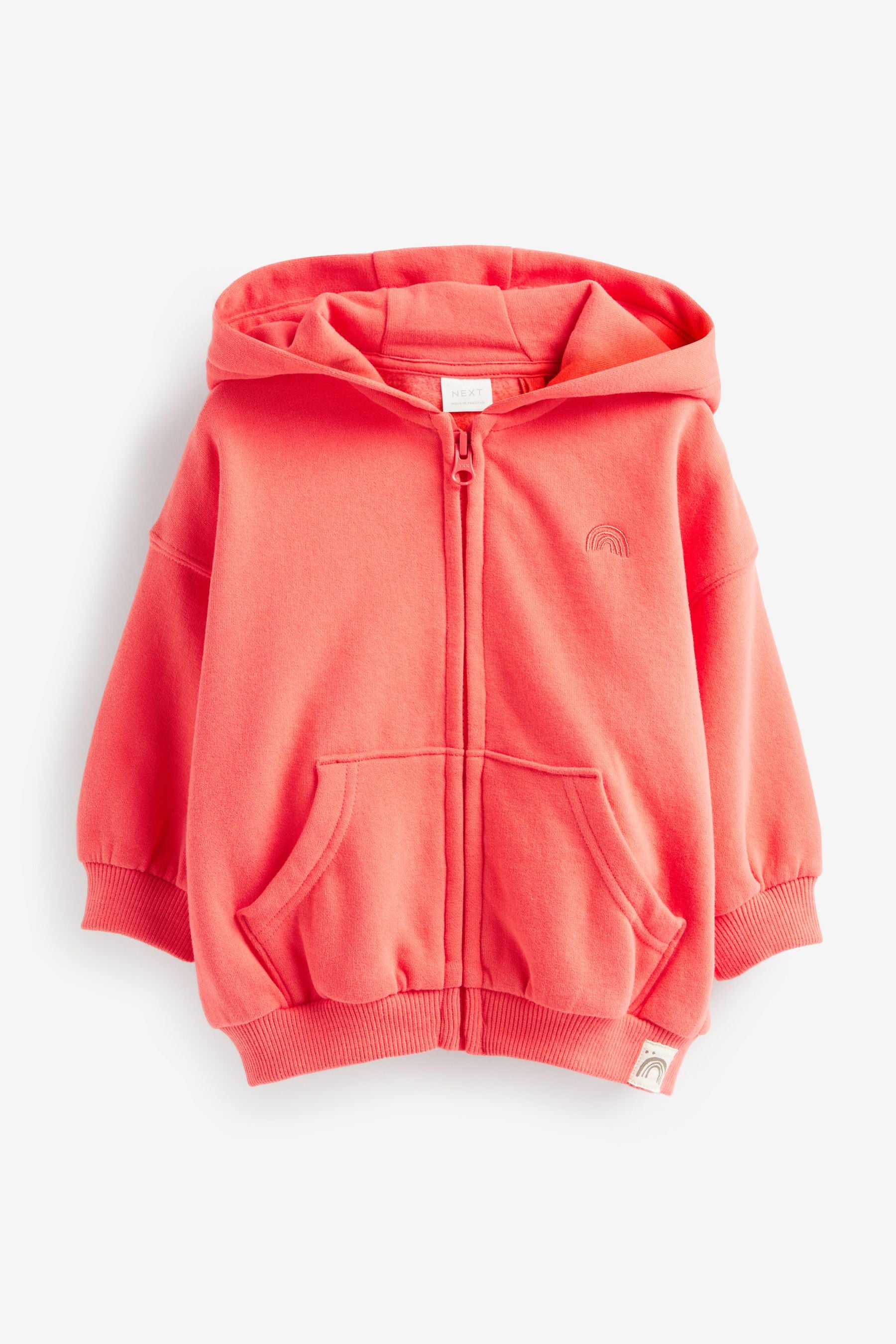 Coral Zip Through Hoodie (3mths-7yrs)