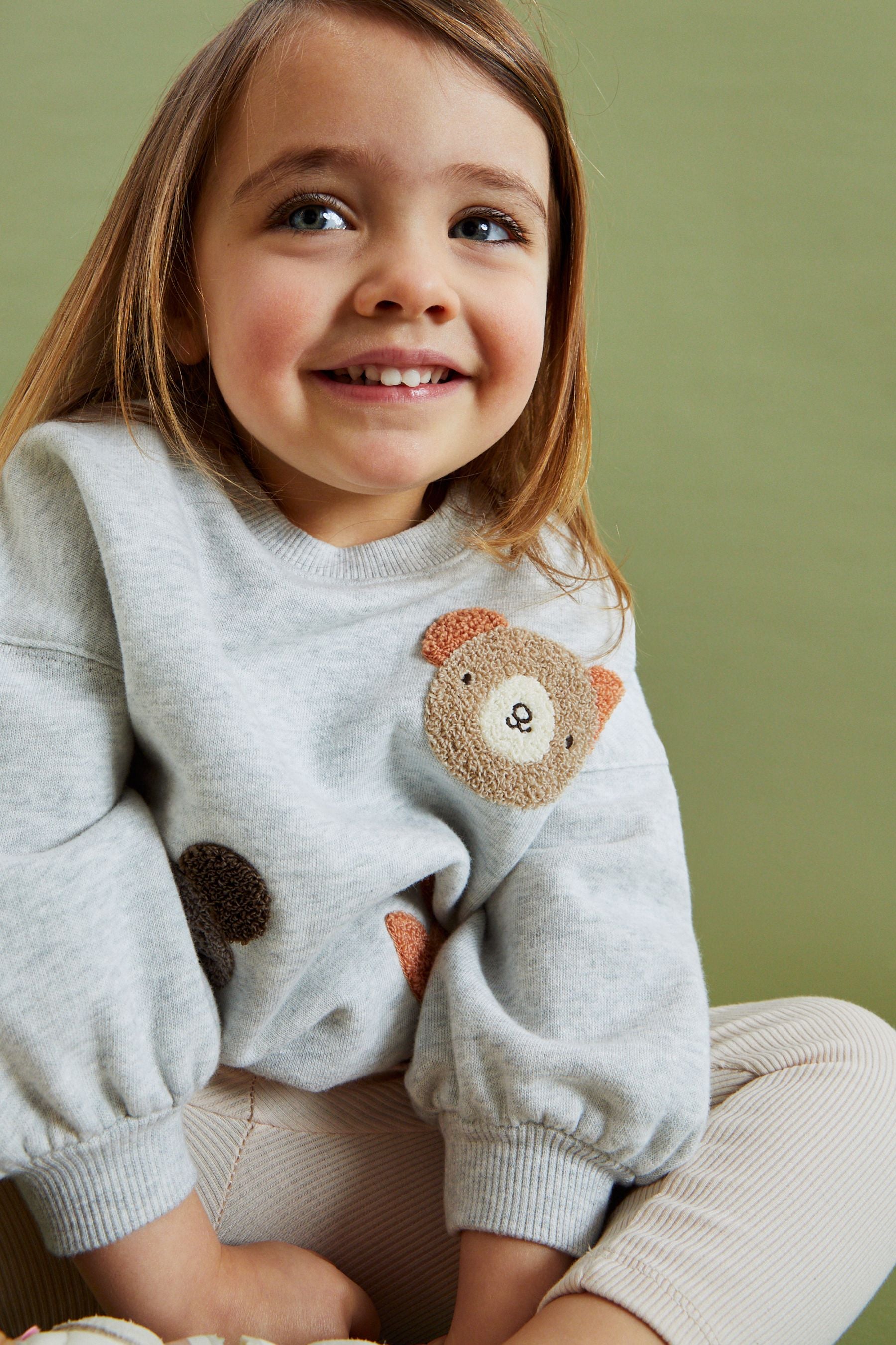 Grey Boucle Character Sweat and Leggings Set (3mths-7yrs)