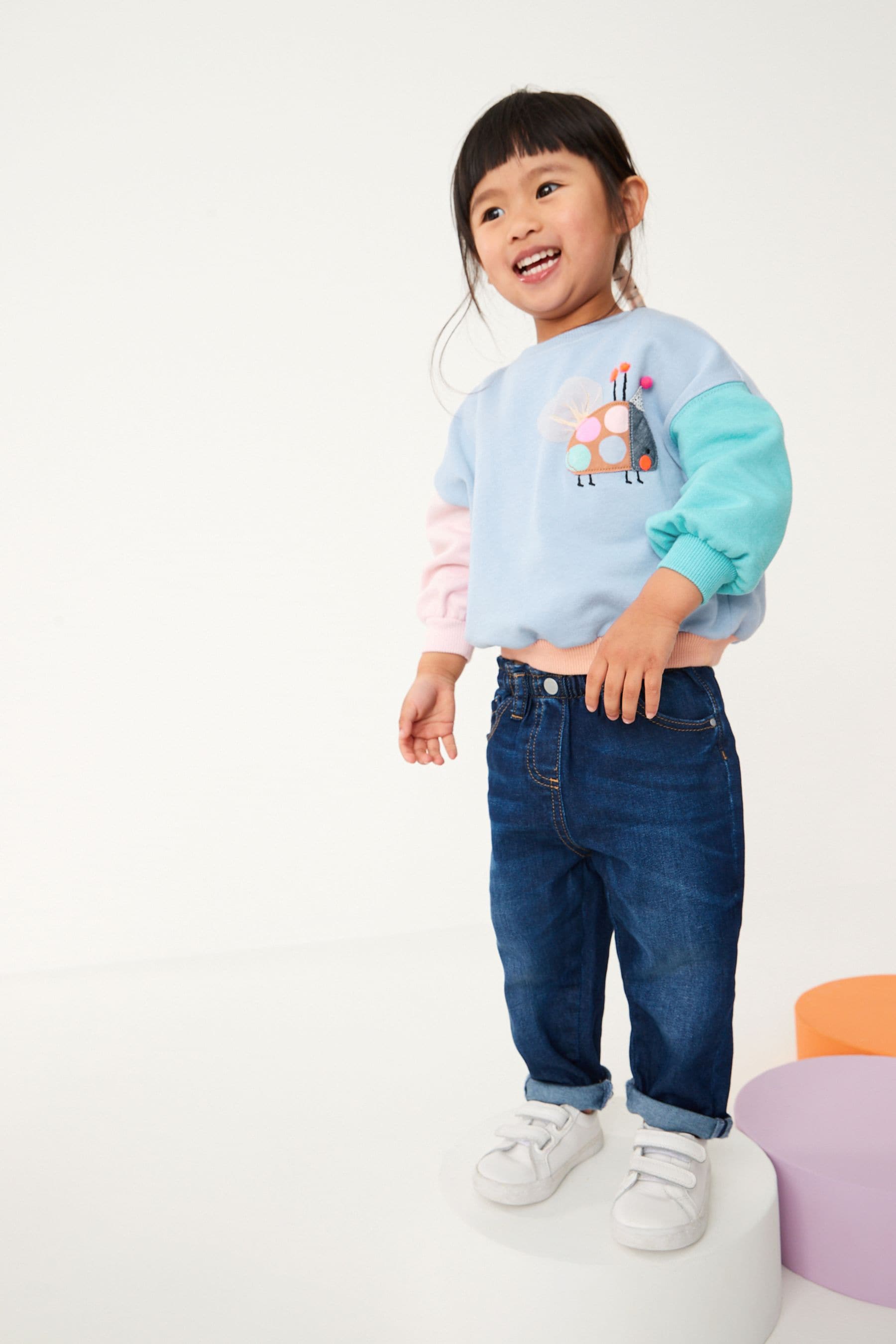 Blue Ladybird Sweatshirt (3mths-7yrs)