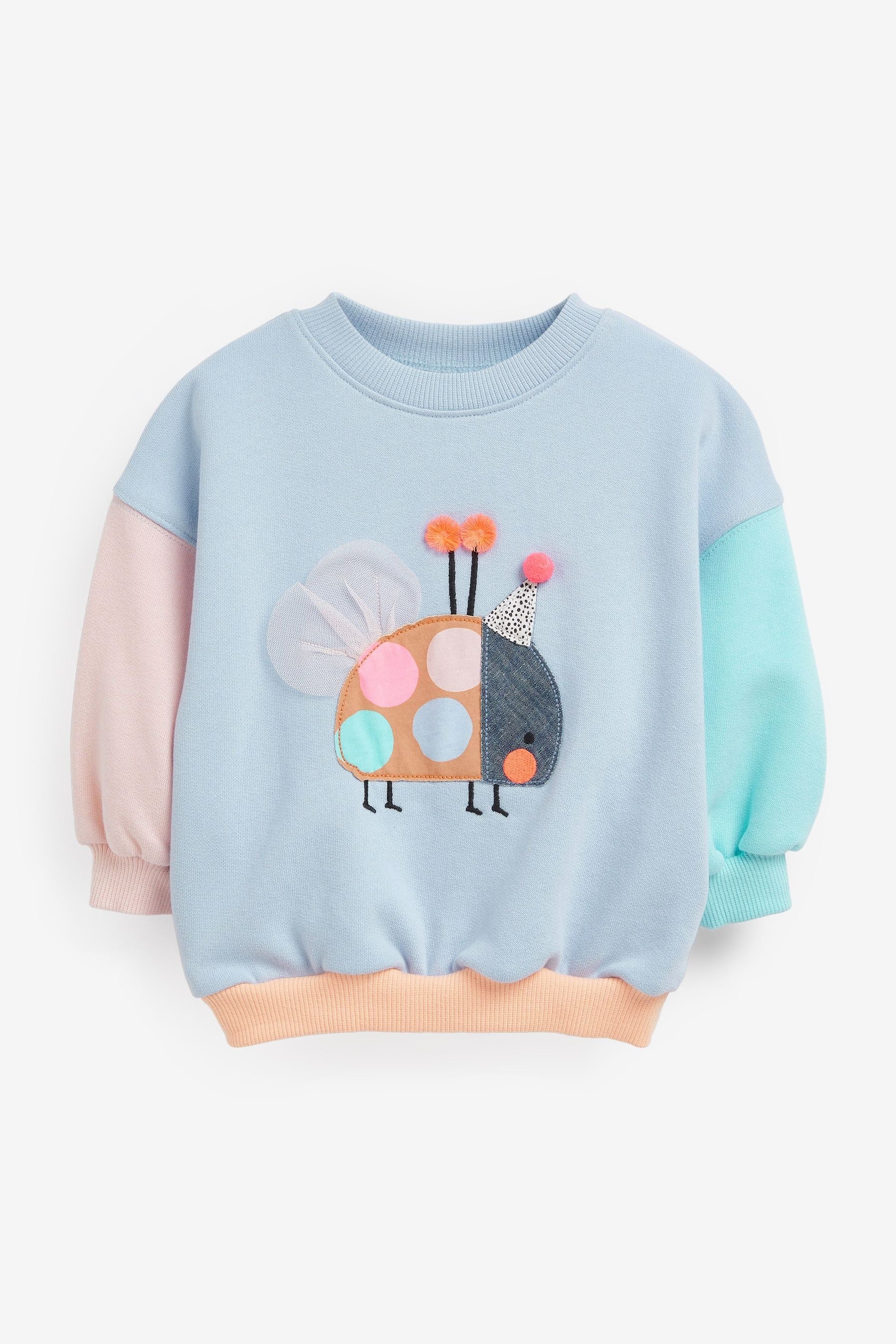 Blue Ladybird Sweatshirt (3mths-7yrs)