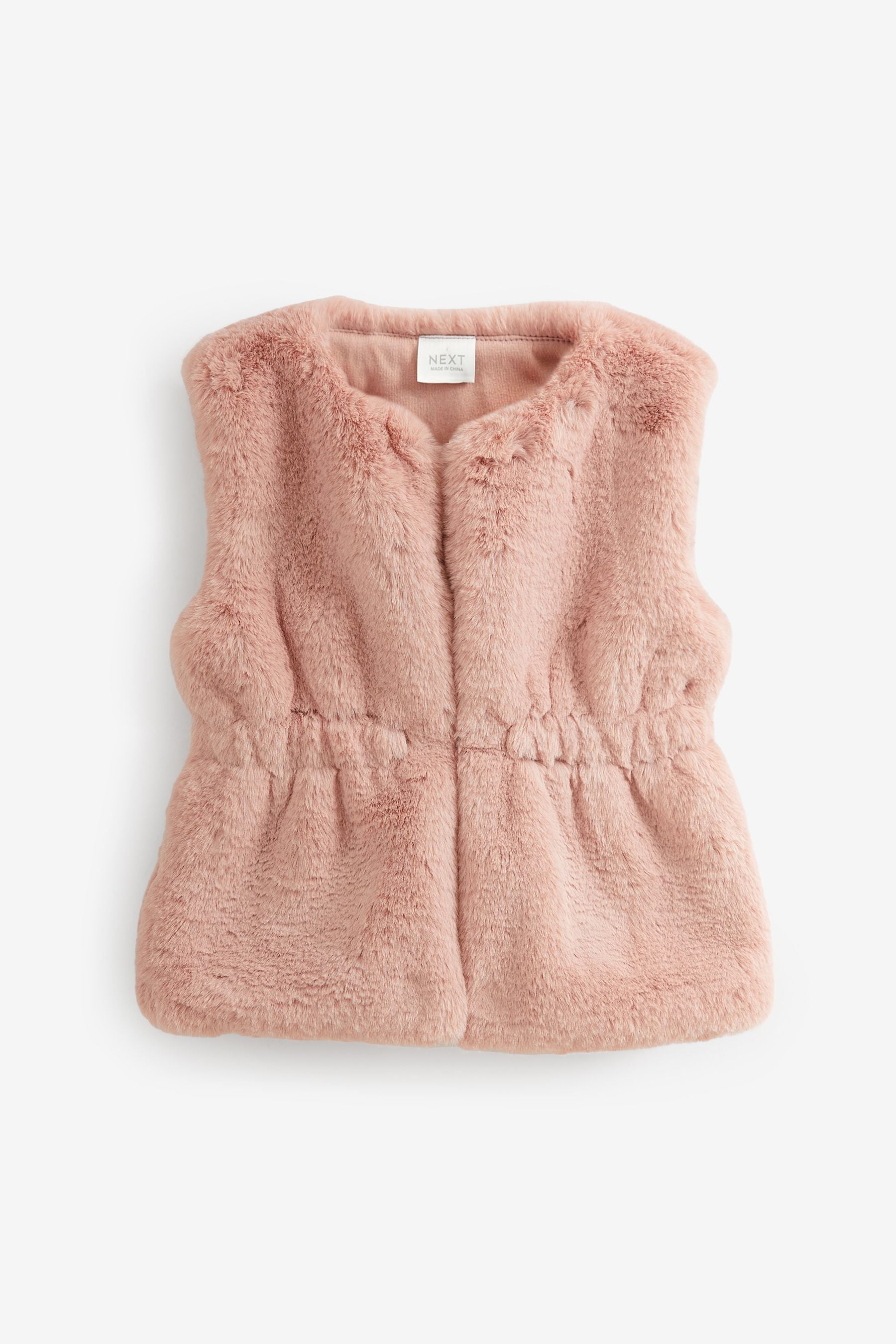 Pink Faux Fur Gilet (3mths-7yrs)