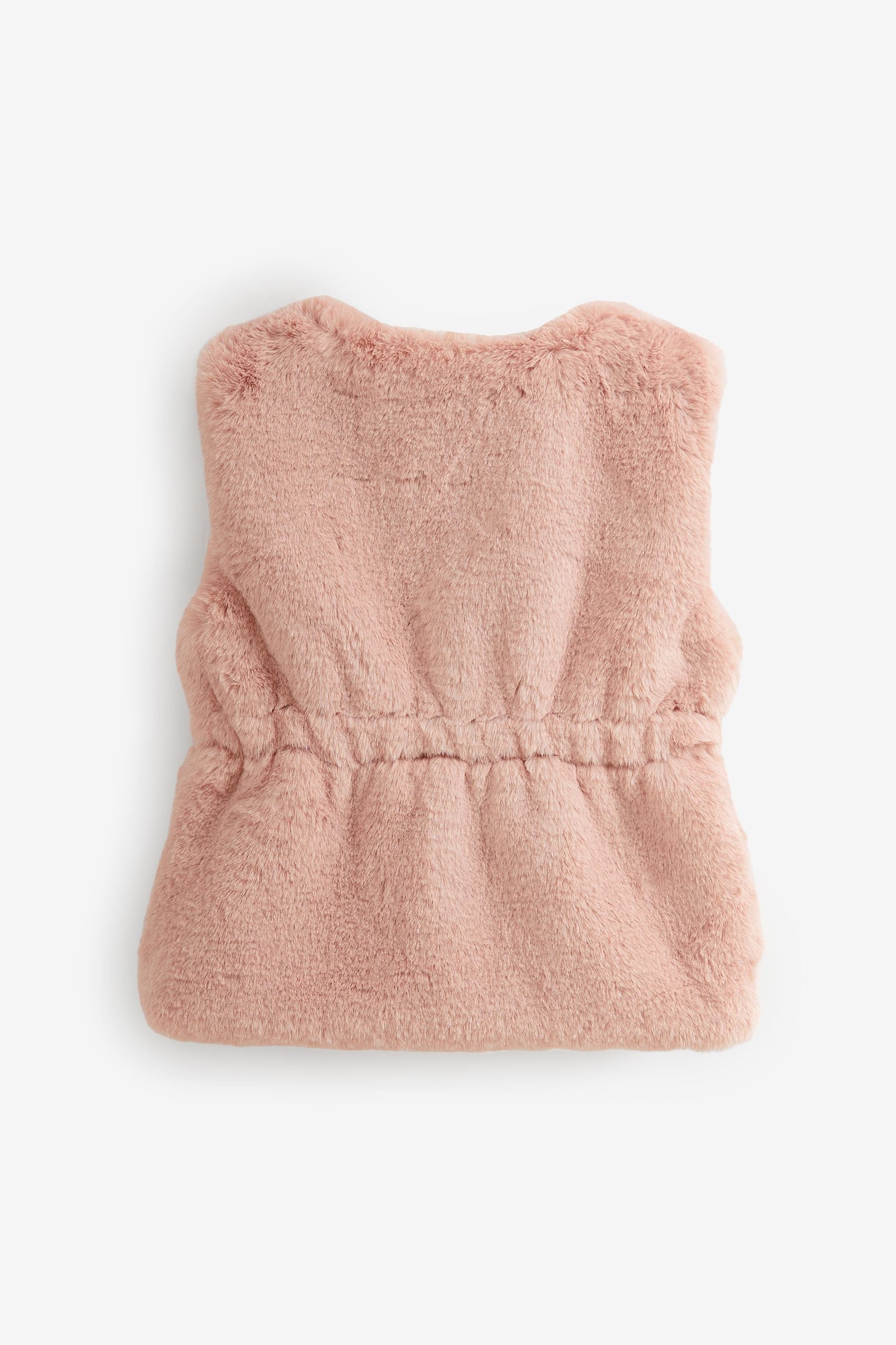 Pink Faux Fur Gilet (3mths-7yrs)