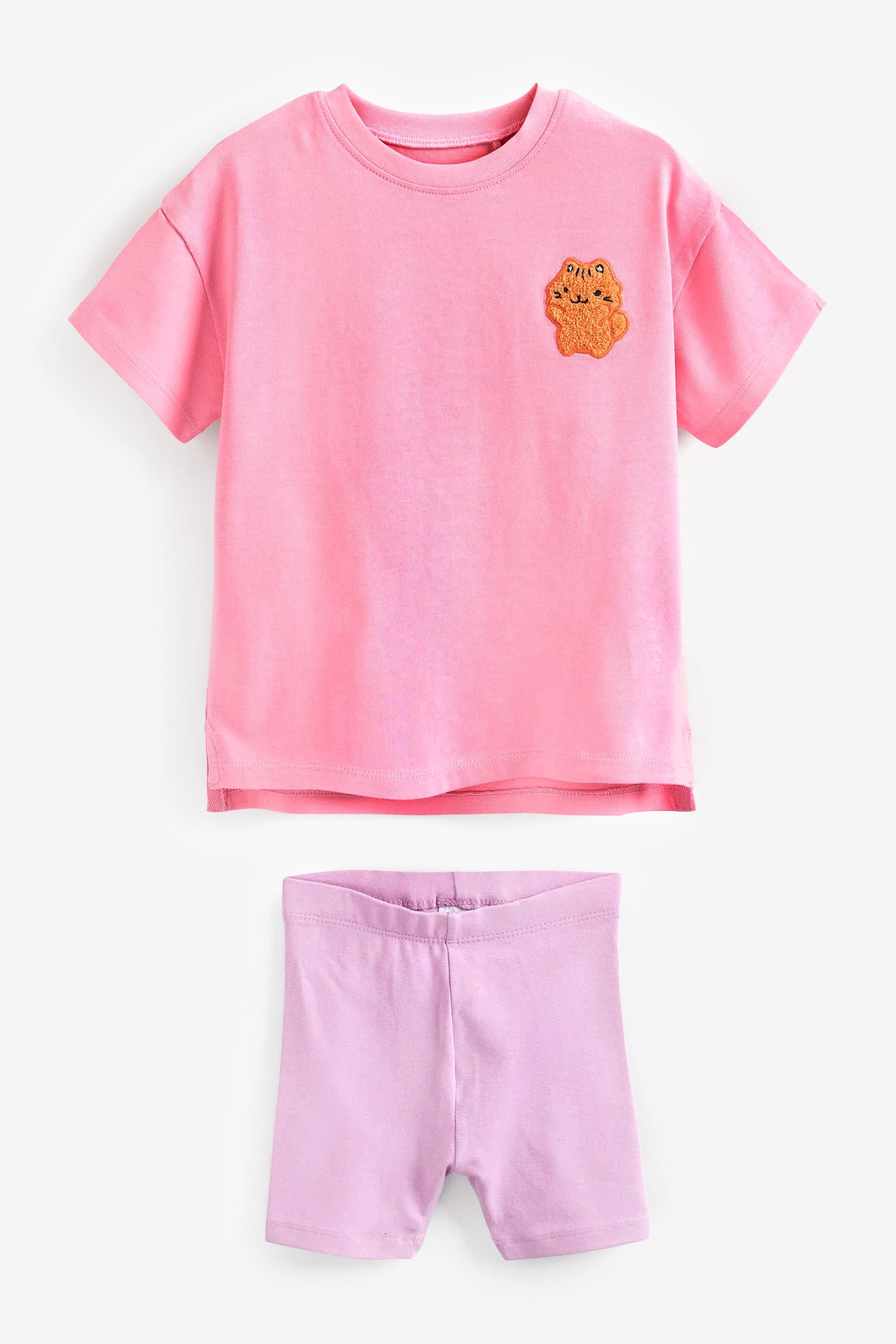 Pink Character T-Shirts and Shorts Set 4 Pack (3mths-7yrs)