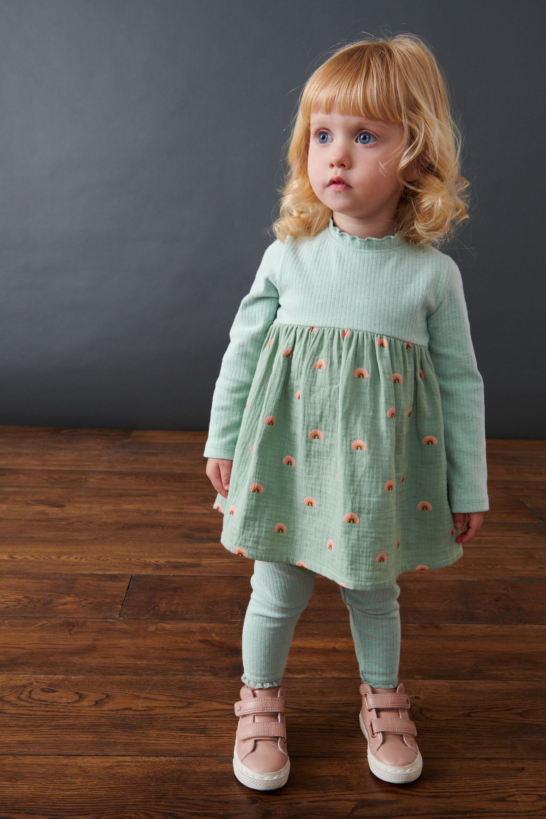 Mint Green Dress & Legging Set (3mths-7yrs)