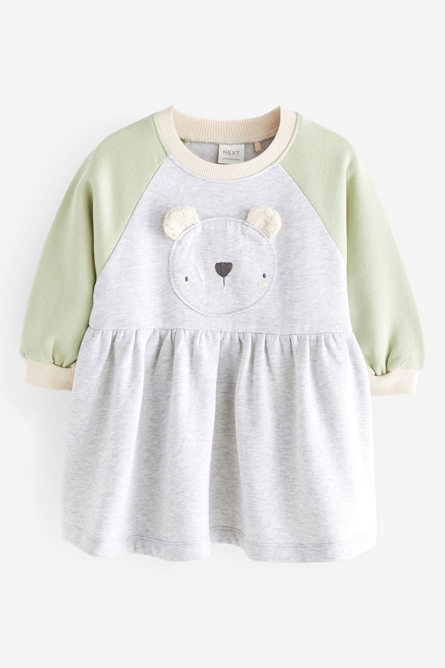 Grey Bear Character Sweat Dress (3mths-7yrs)