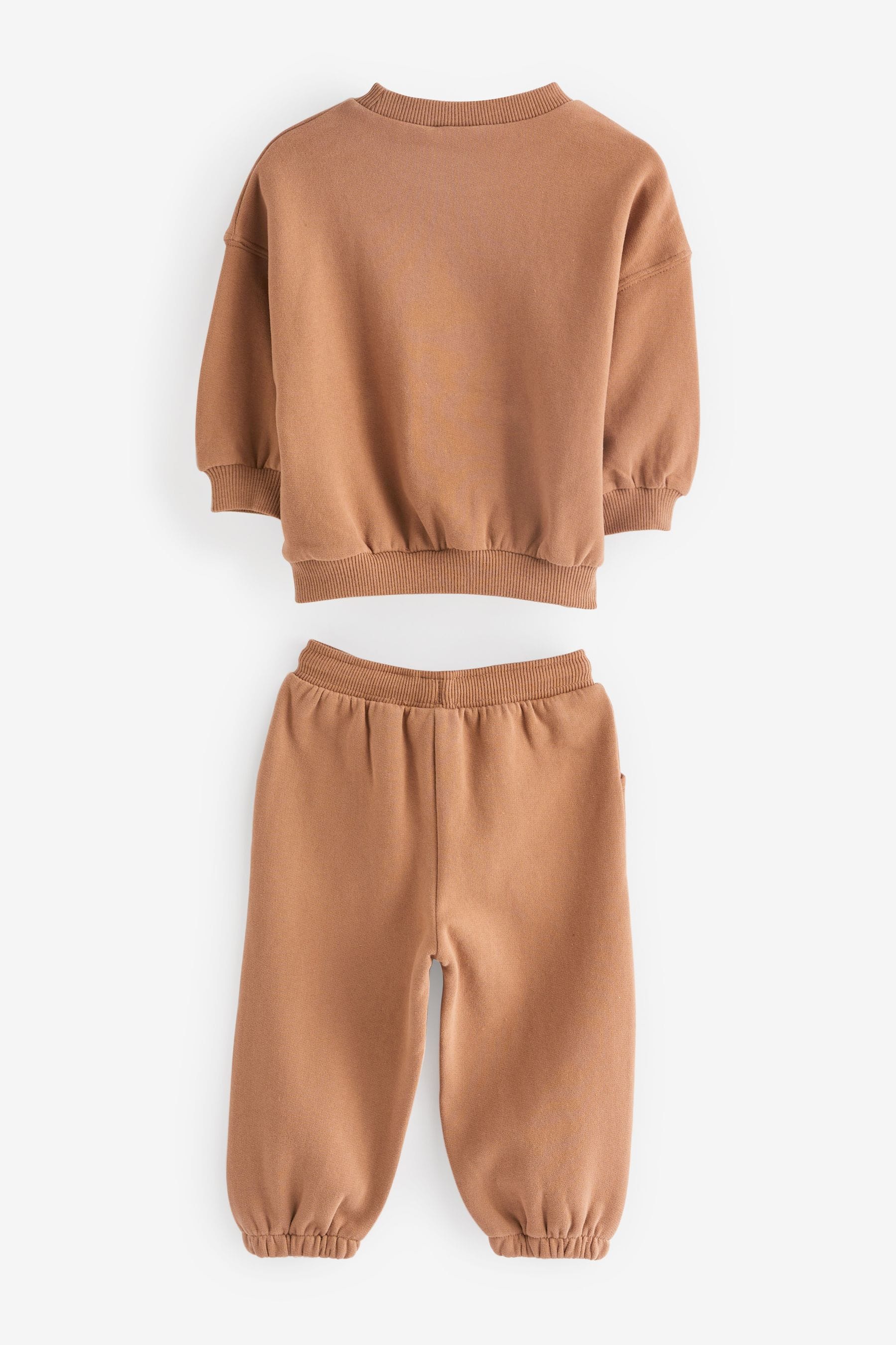 Brown Soft Touch Jersey Top and Joggers Set (3mths-7yrs)