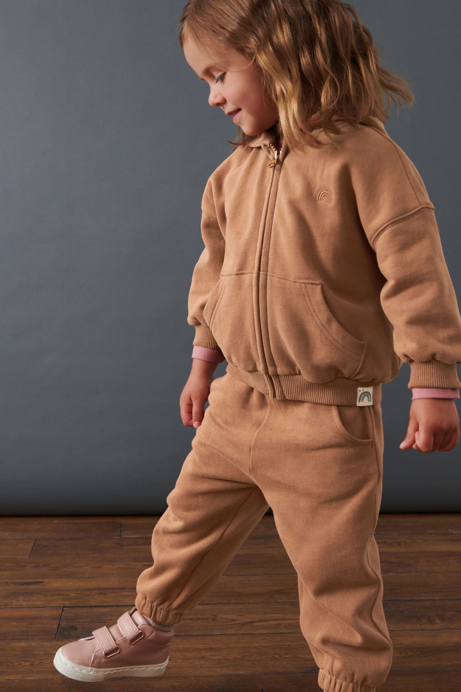 Brown Zip Through Hoodie (3mths-7yrs)