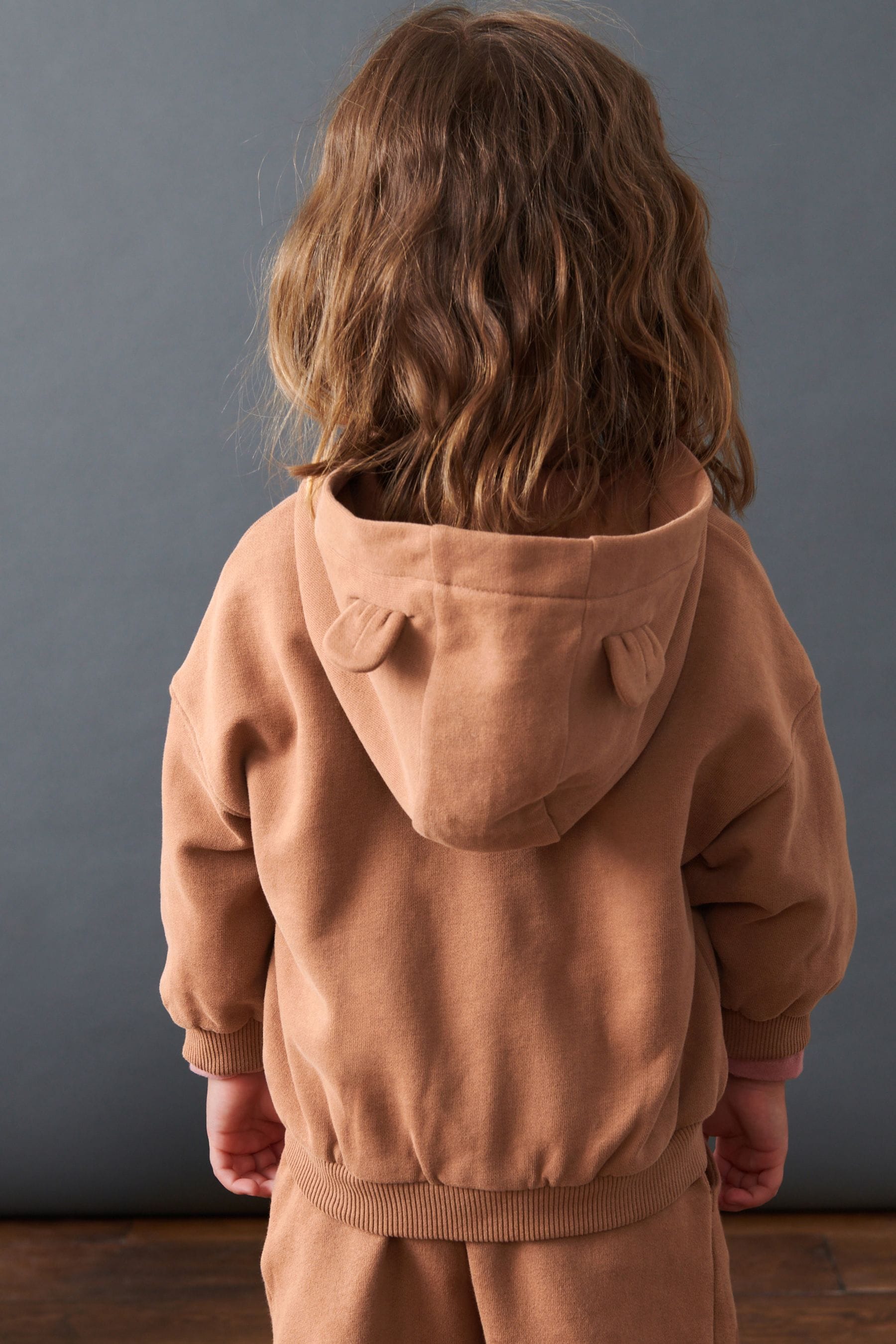 Brown Zip Through Hoodie (3mths-7yrs)