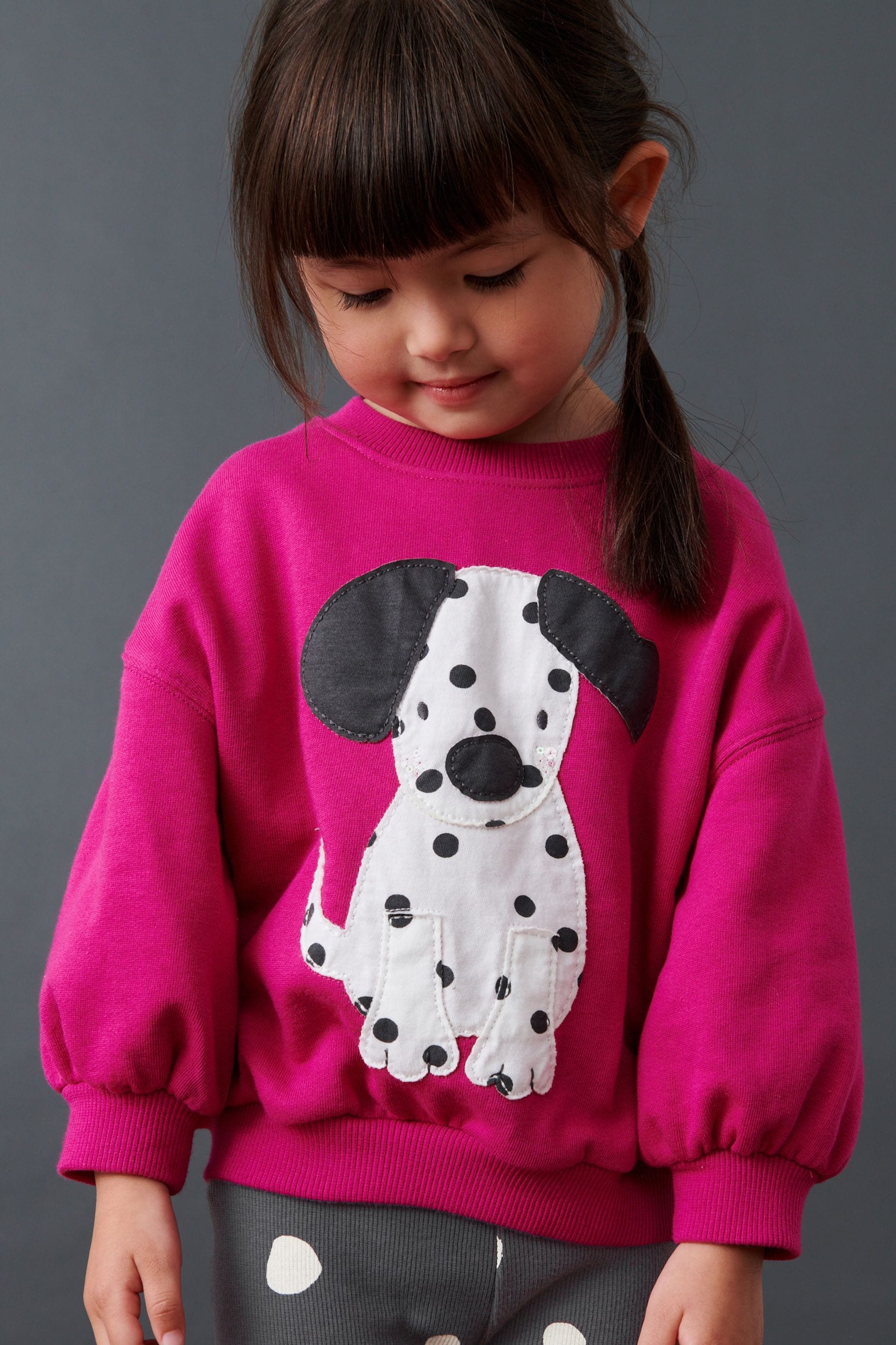 Pink Dog Character Sweat and Leggings Set (3mths-7yrs)