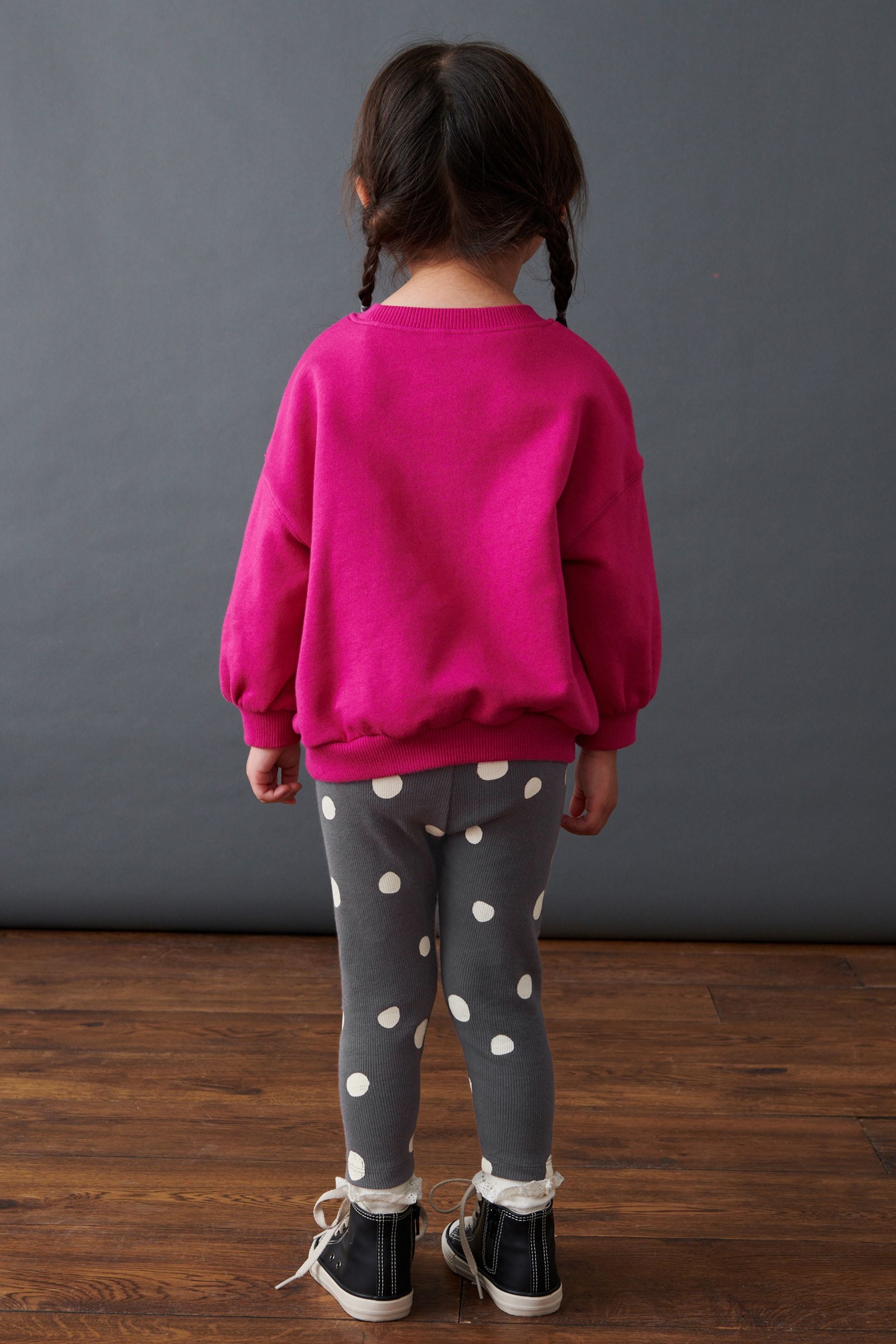 Pink Dog Character Sweat and Leggings Set (3mths-7yrs)