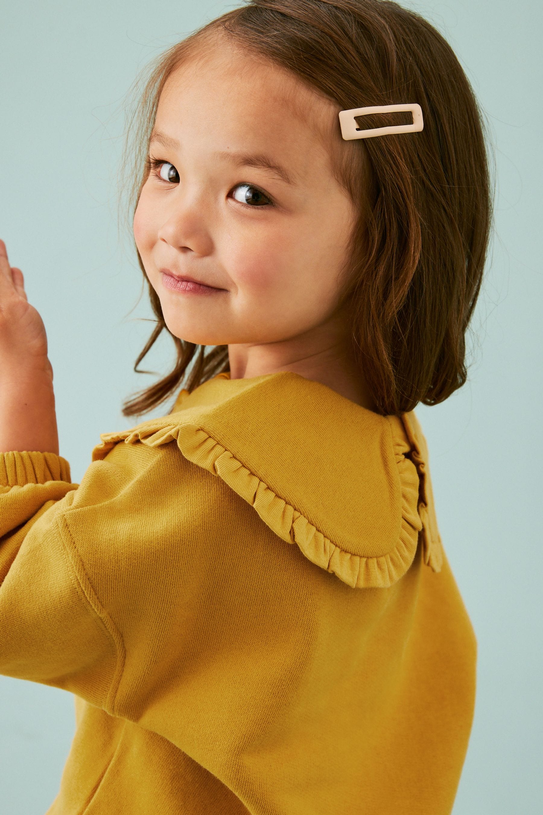 Yellow Floral Collared Sweatshirt and Leggings Set (3mths-7yrs)