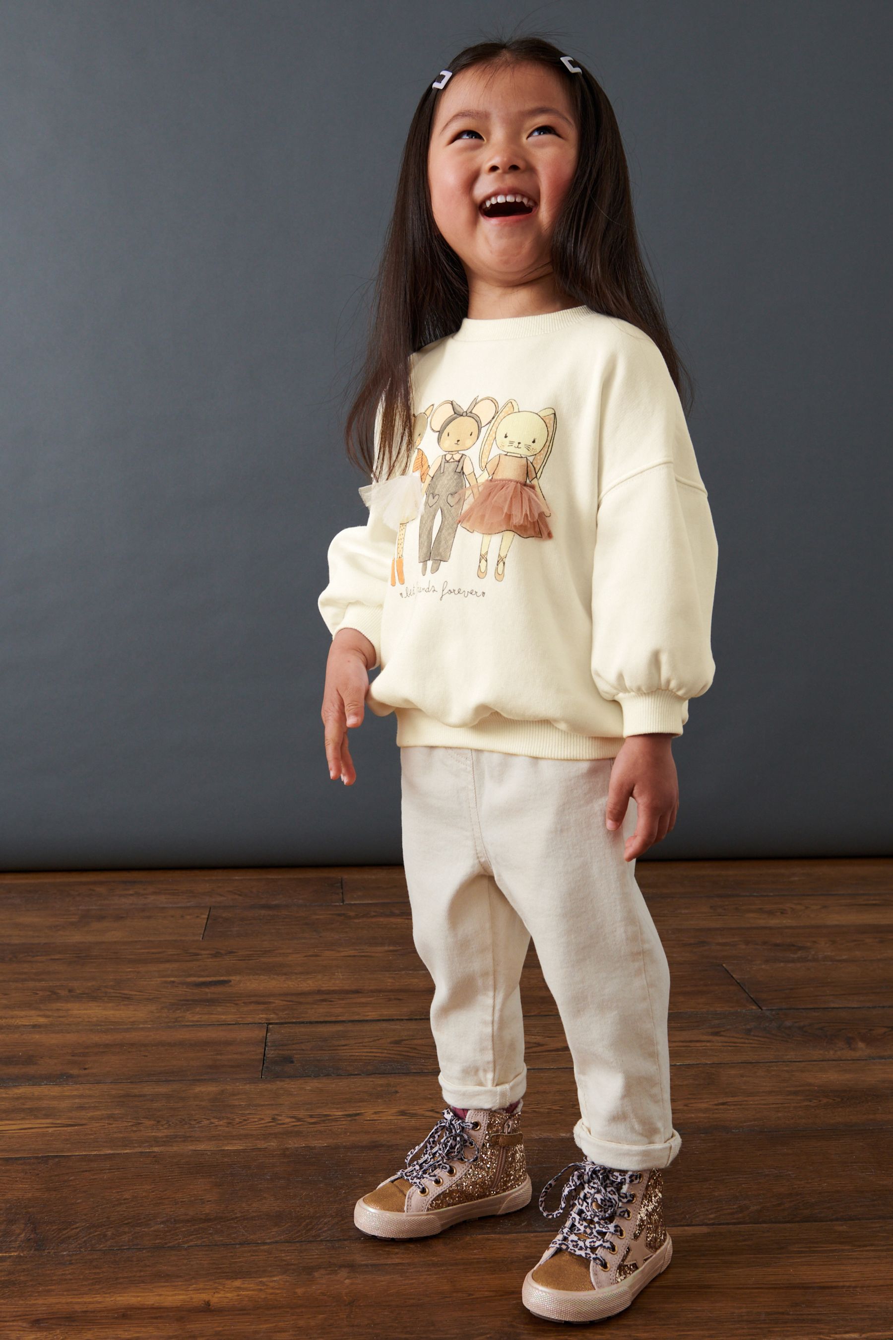 Cream Sweatshirt (3mths-7yrs)