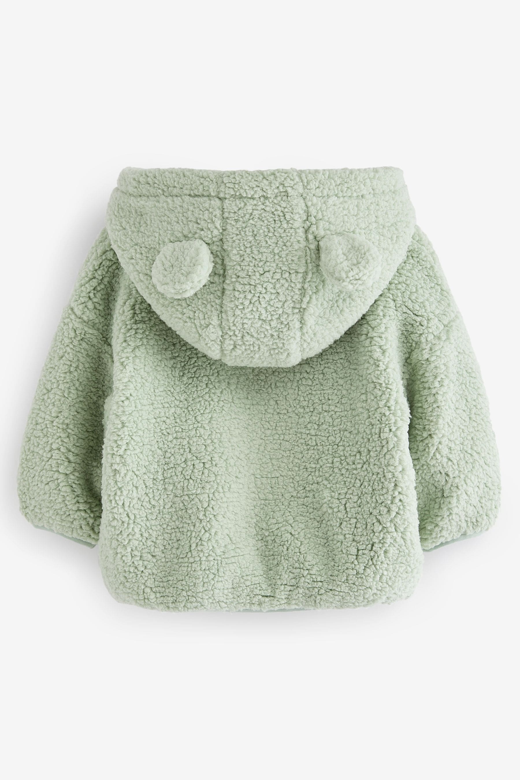 Green Teddy Borg Fleece Zip Through Jacket (3mths-7yrs)