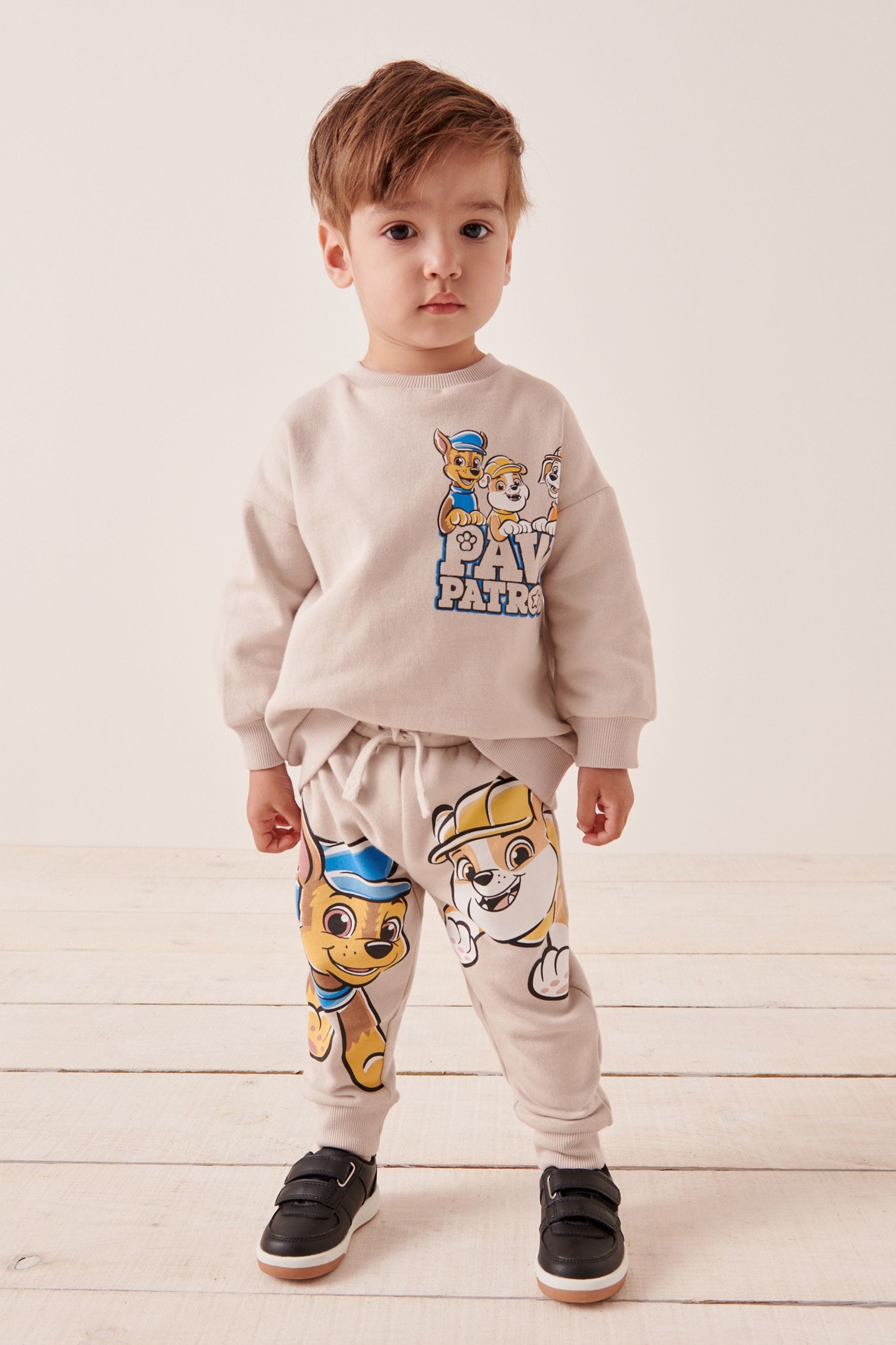 Neutral Cream Paw Patrol Sweatshirt and Jogger Set (3mths-8yrs)