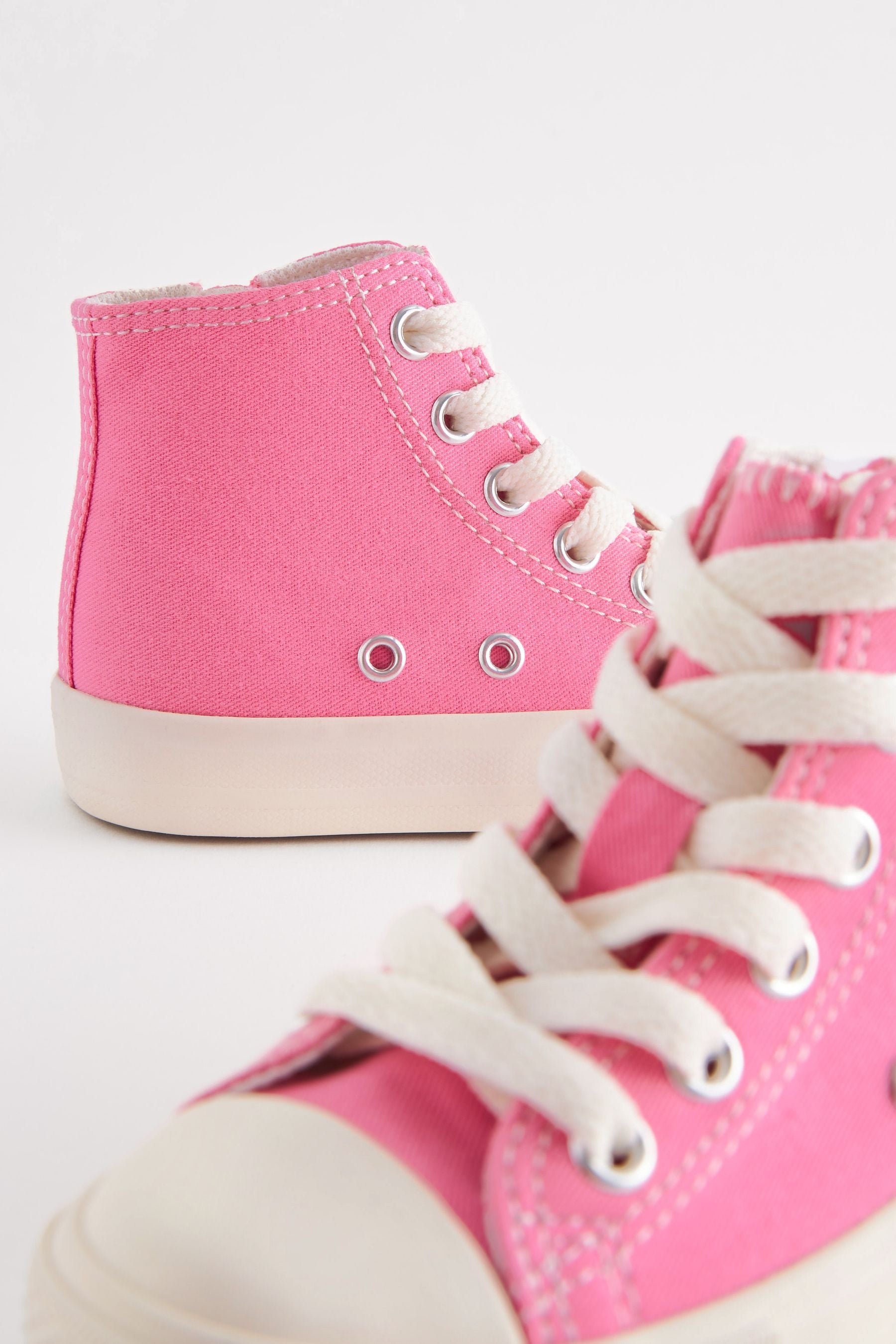 Pink High Top Trainers