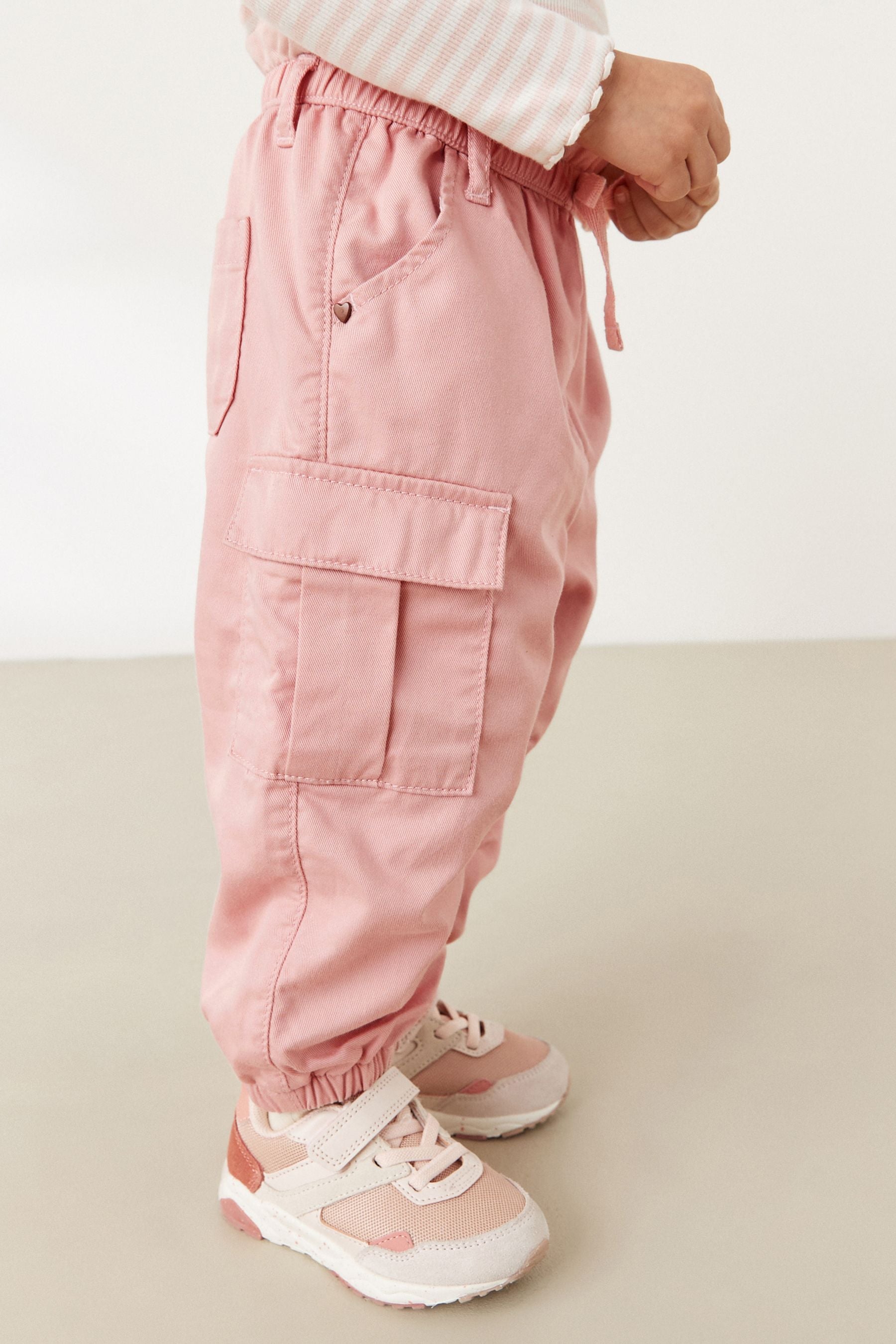 Pink Lined Cargo Trousers (3mths-7yrs)