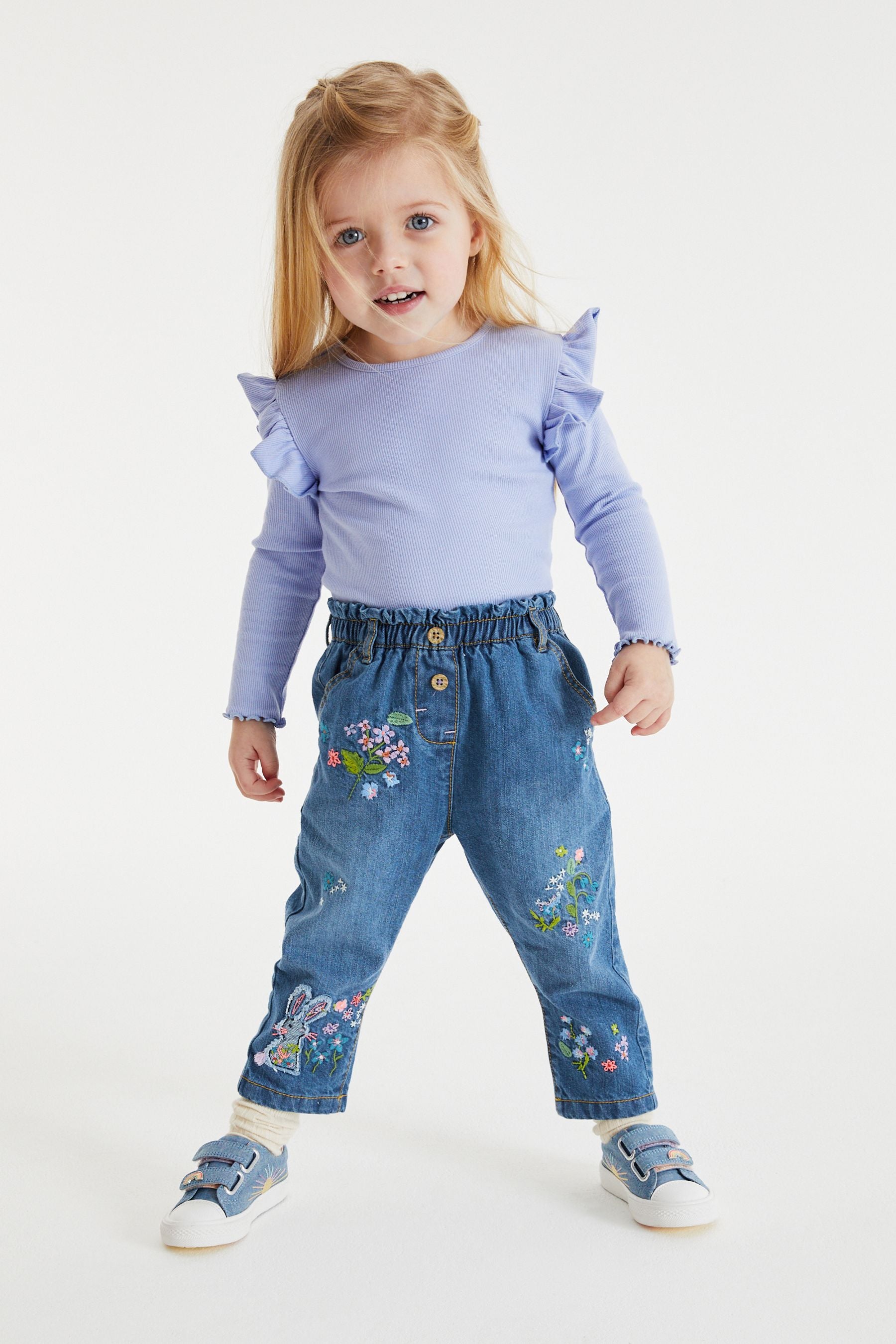 Blue Bunny Character Slouchy Jeans (3mths-7yrs)