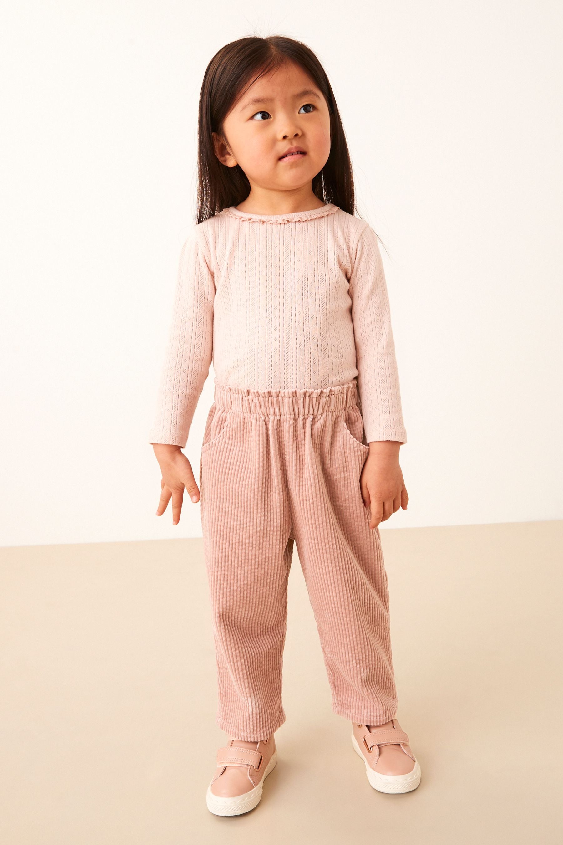 Pale Pink Corduroy Trousers (3mths-7yrs)