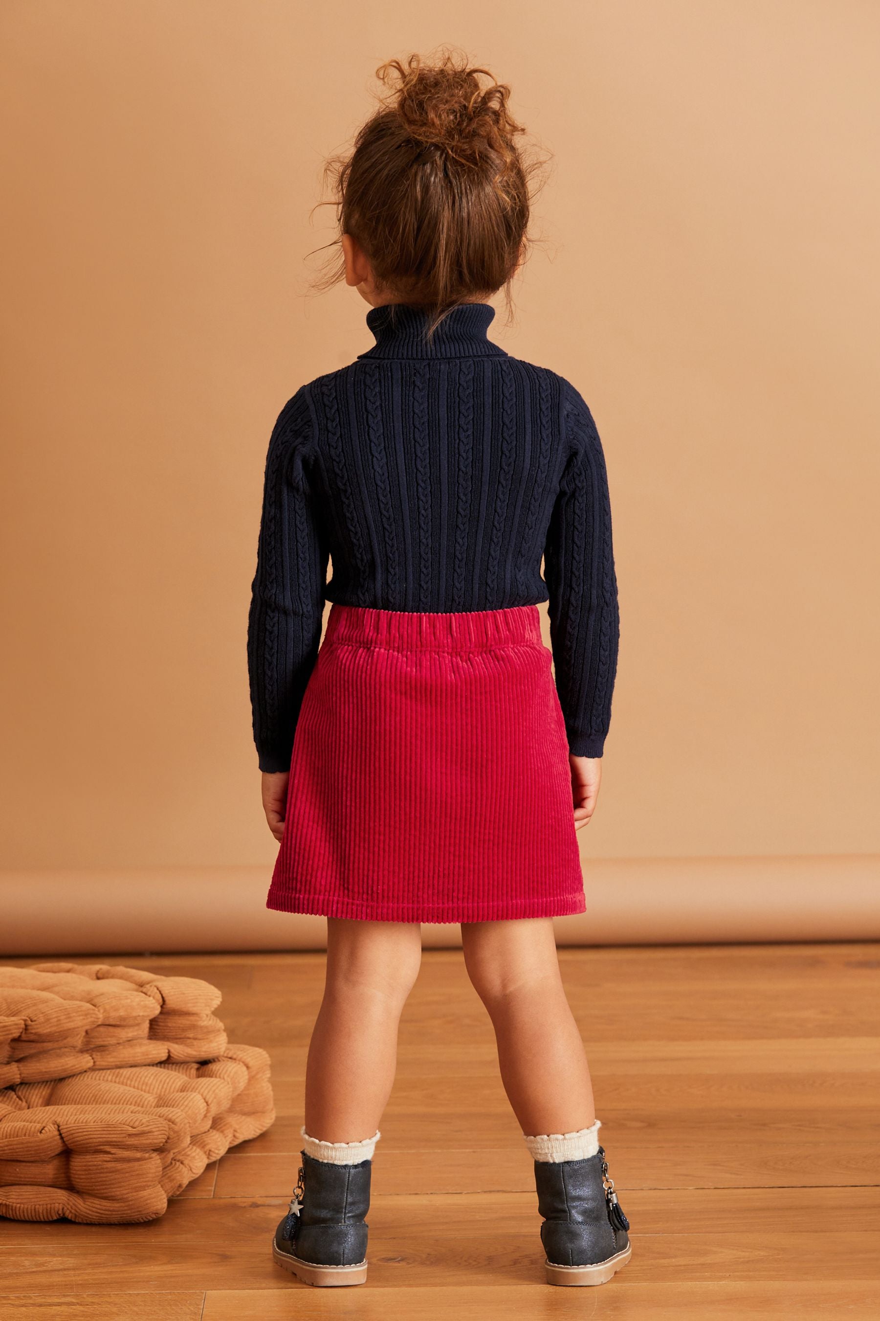 Red Corduroy Skirt (3mths-7yrs)