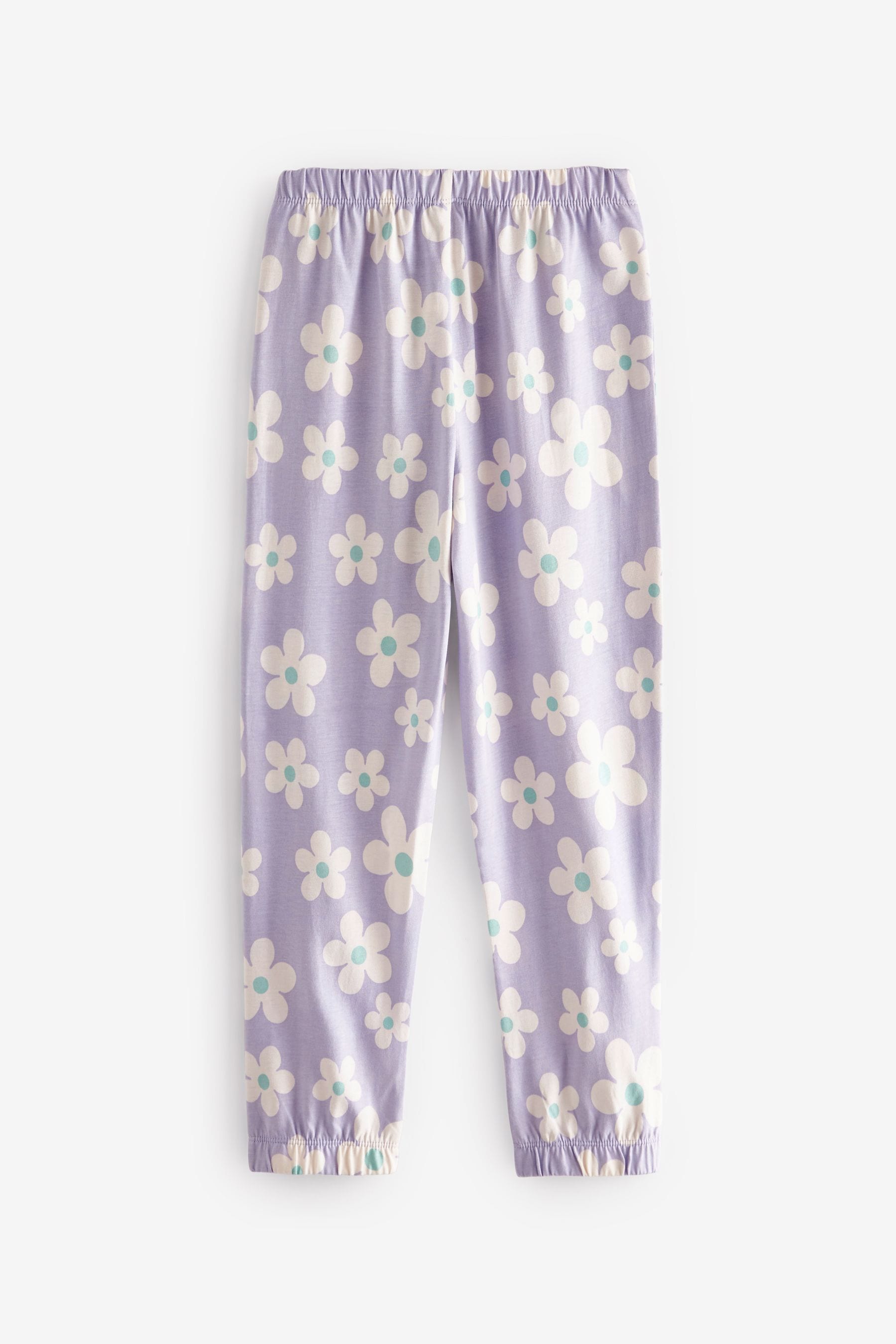 Cream/Lilac Cotton Pyjamas 2 Packs (3-16yrs)