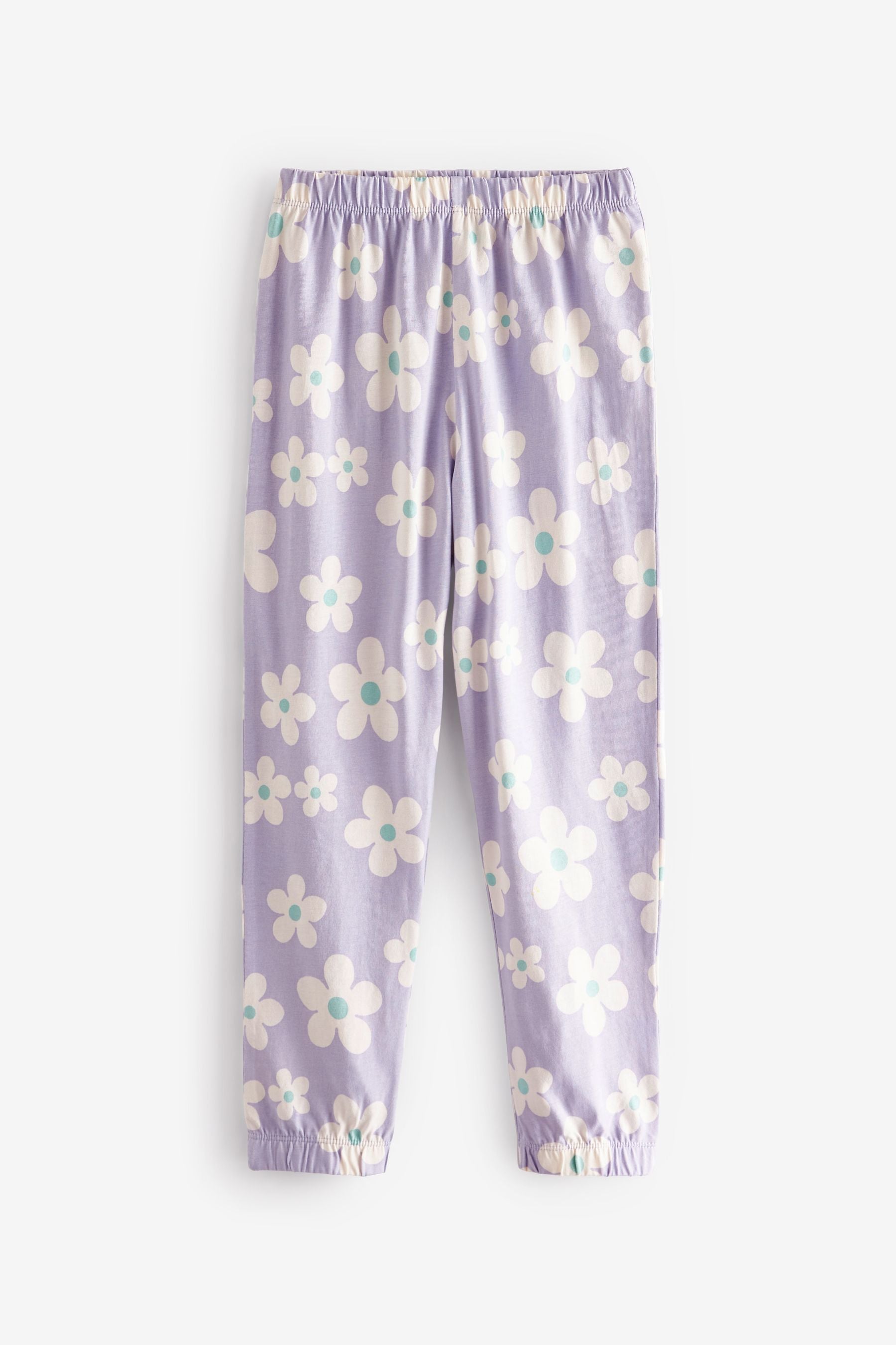 Cream/Lilac Cotton Pyjamas 2 Packs (3-16yrs)