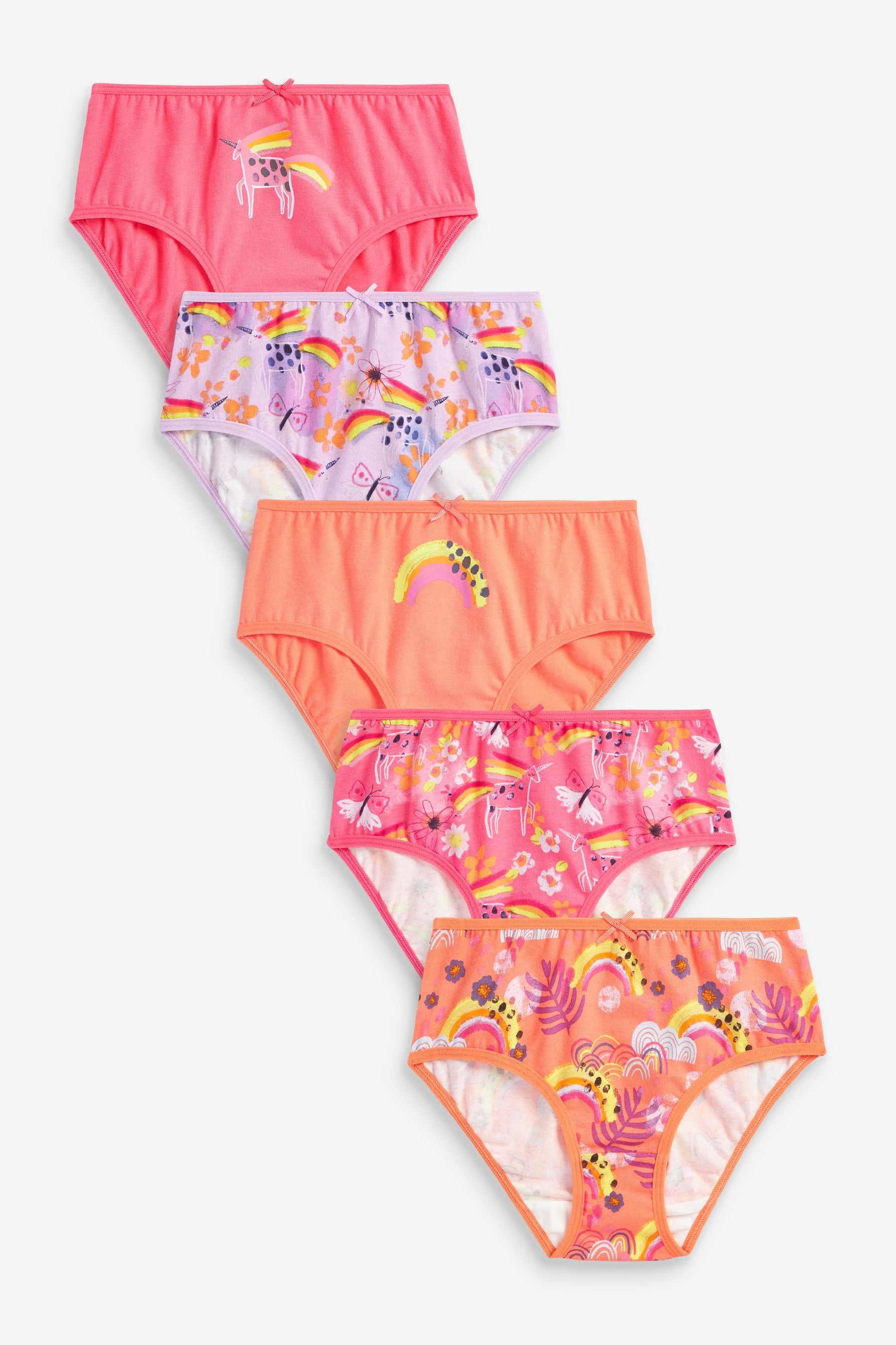 Pink Fairy Briefs 5 Pack (1.5-16yrs)