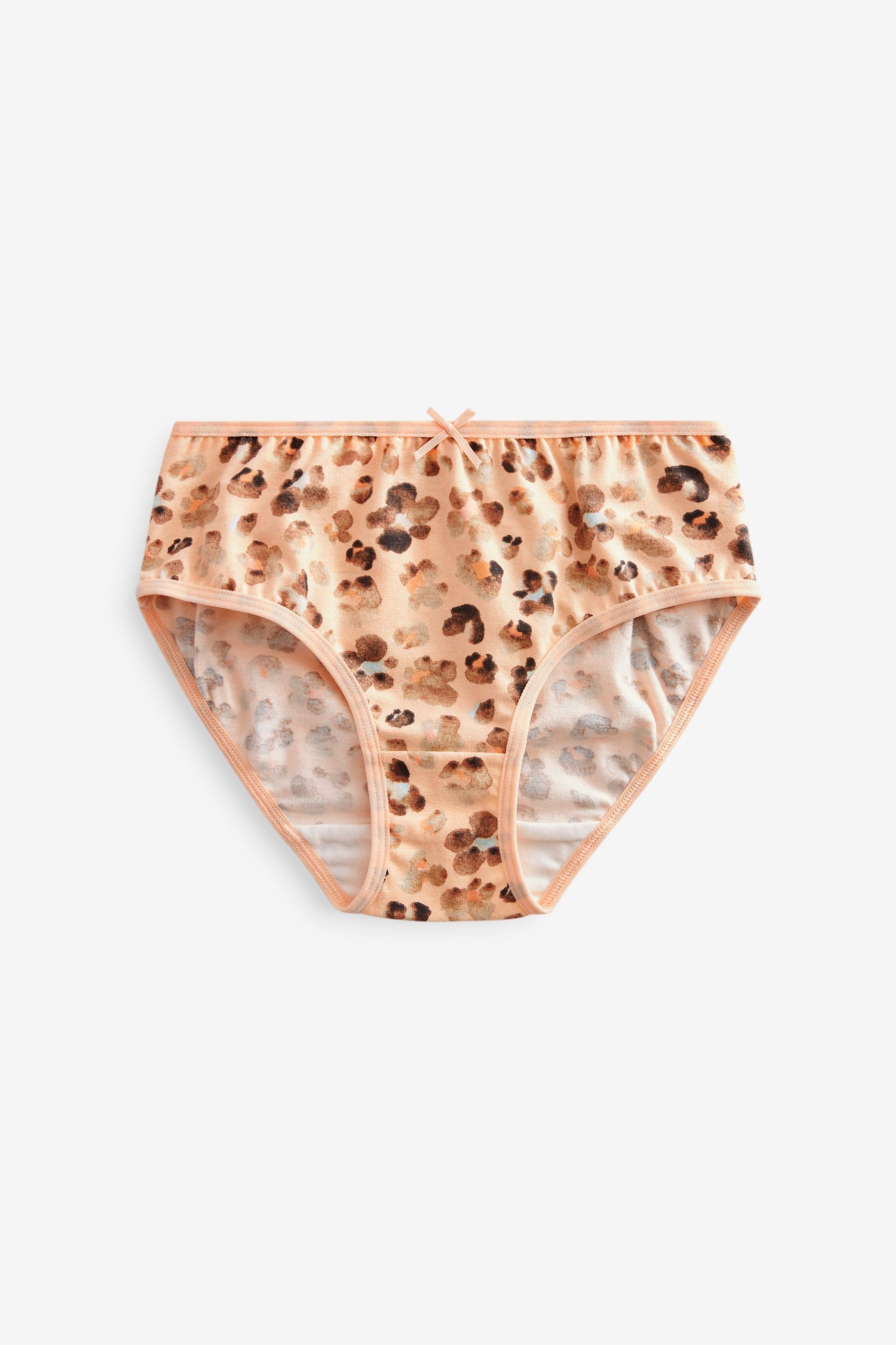 Pink/Cream Animal Print Briefs 7 Pack (1.5-16yrs)