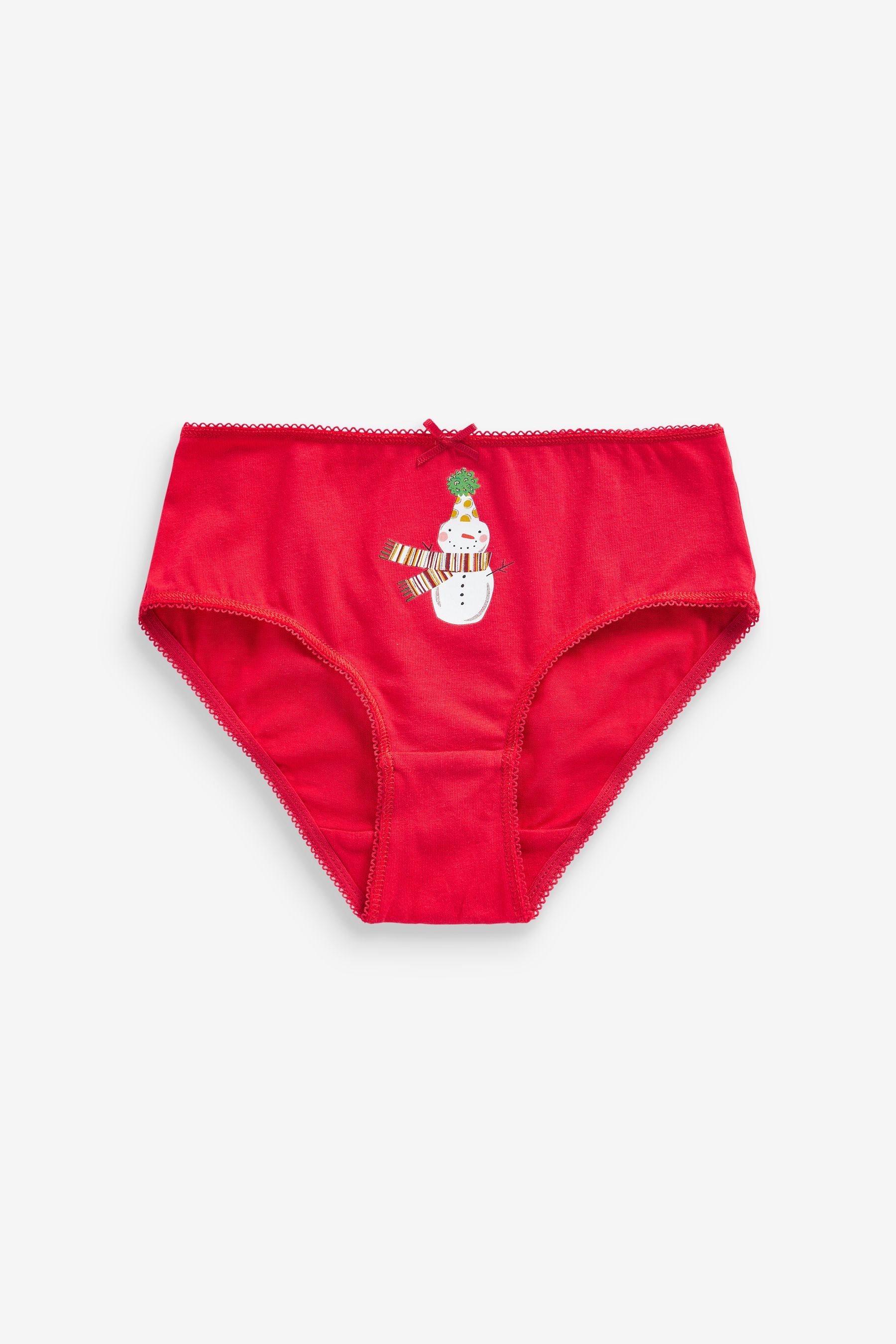 Red Christmas Briefs 3 Pack (1.5-12yrs)