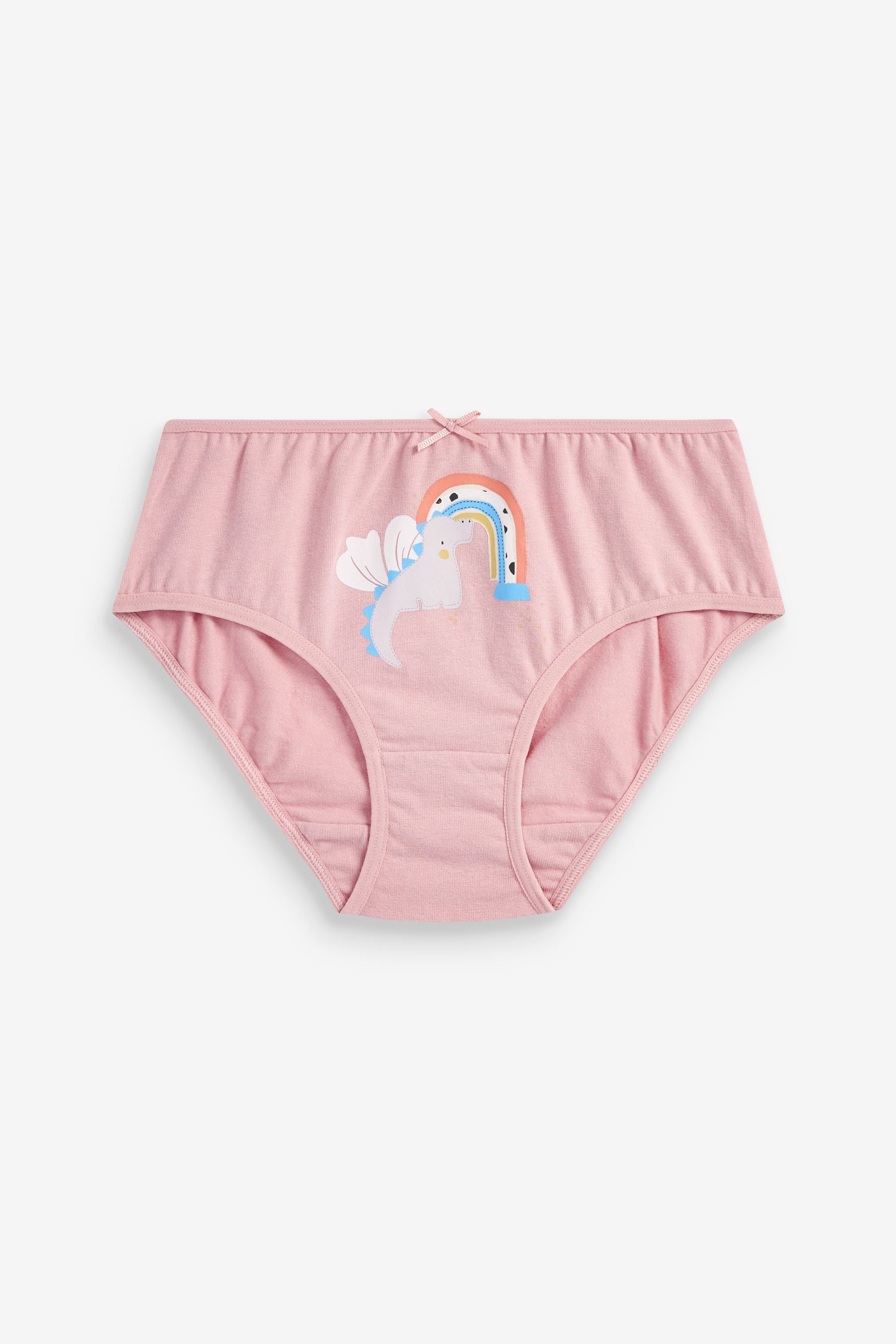 Pink/Cream Dragon Briefs 5 Pack (1.5-16yrs)