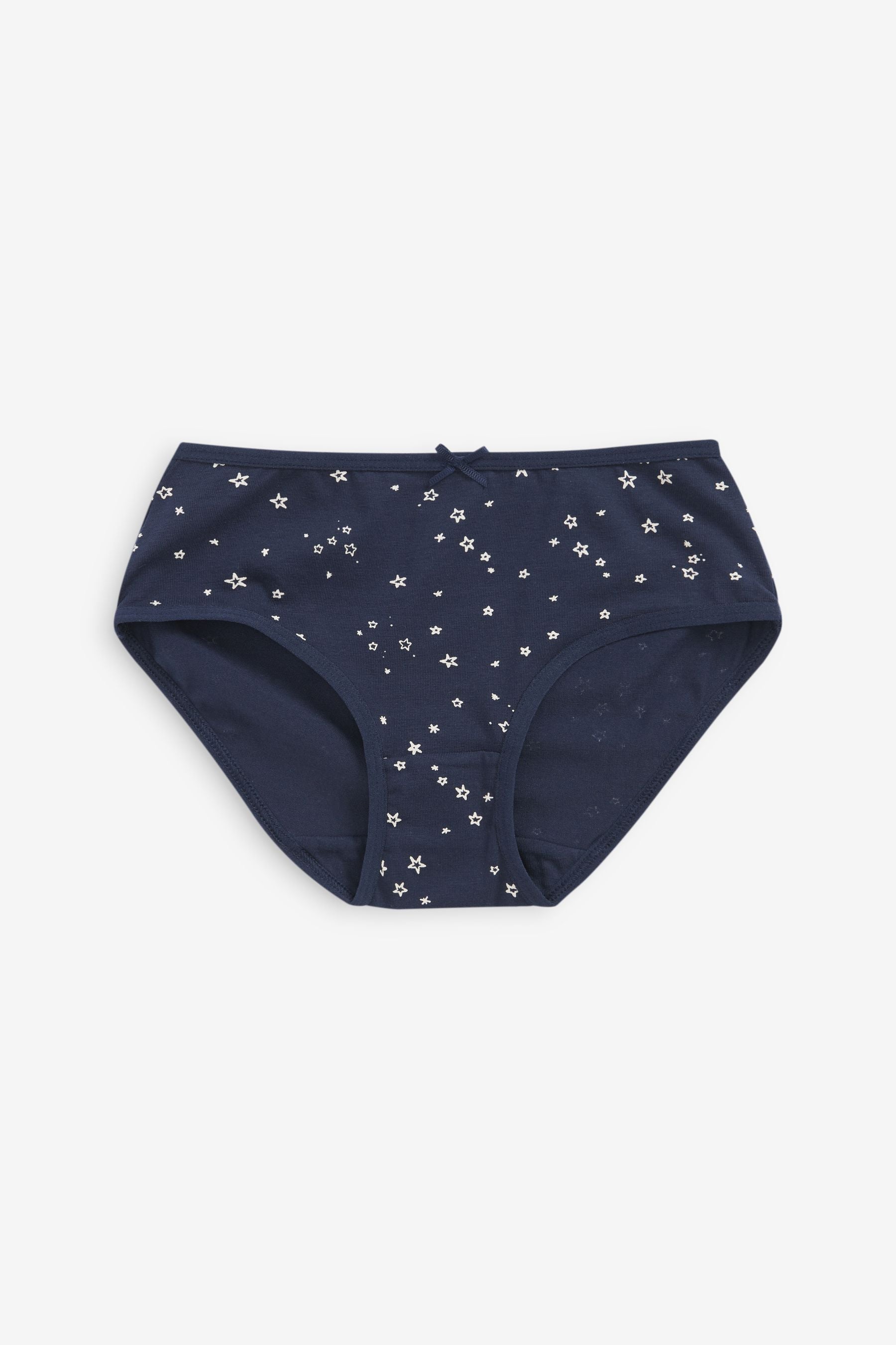 Navy Blue/White Star And Spot Briefs 5 Pack (1.5-16yrs)