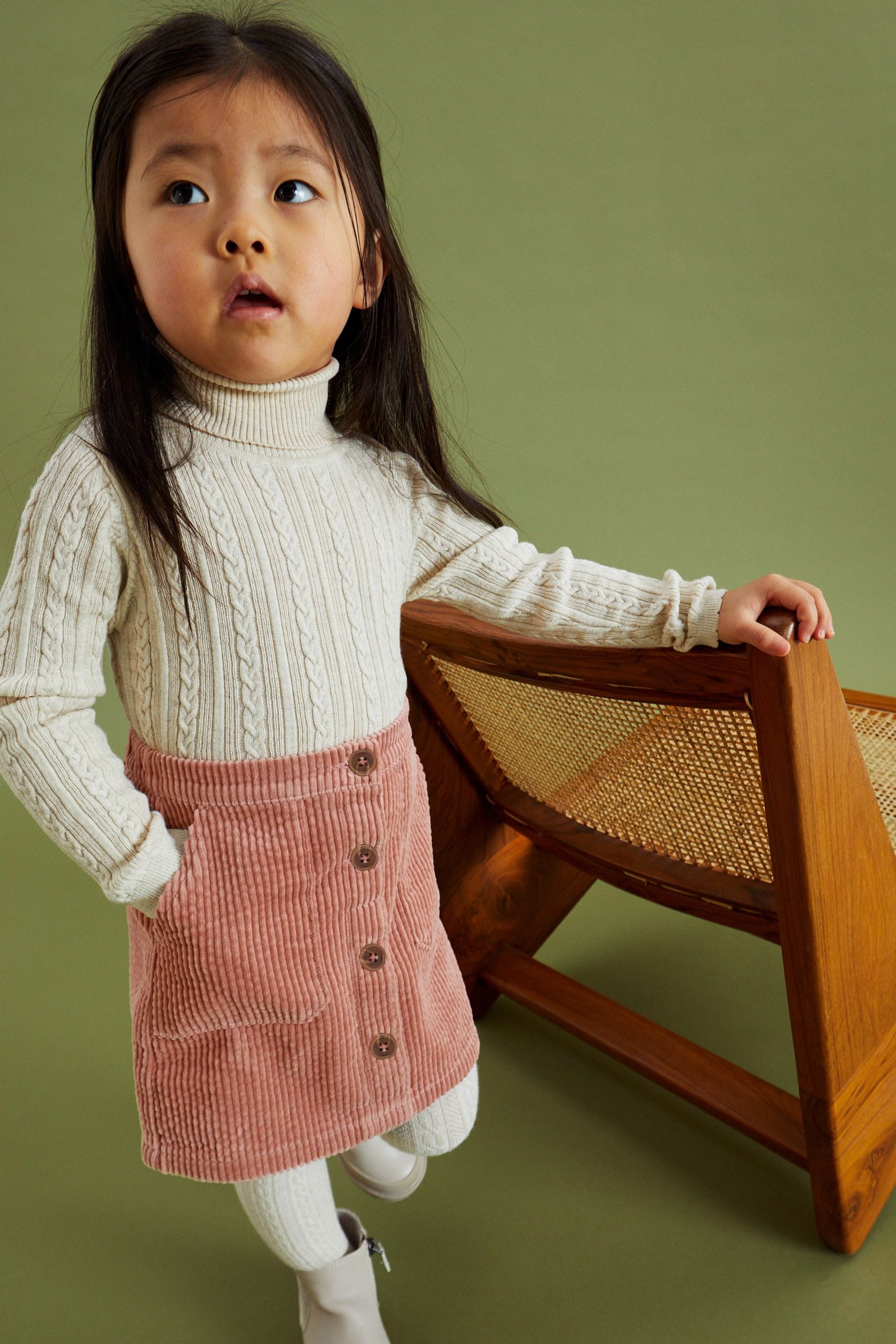 Pink Corduroy Skirt (3mths-7yrs)