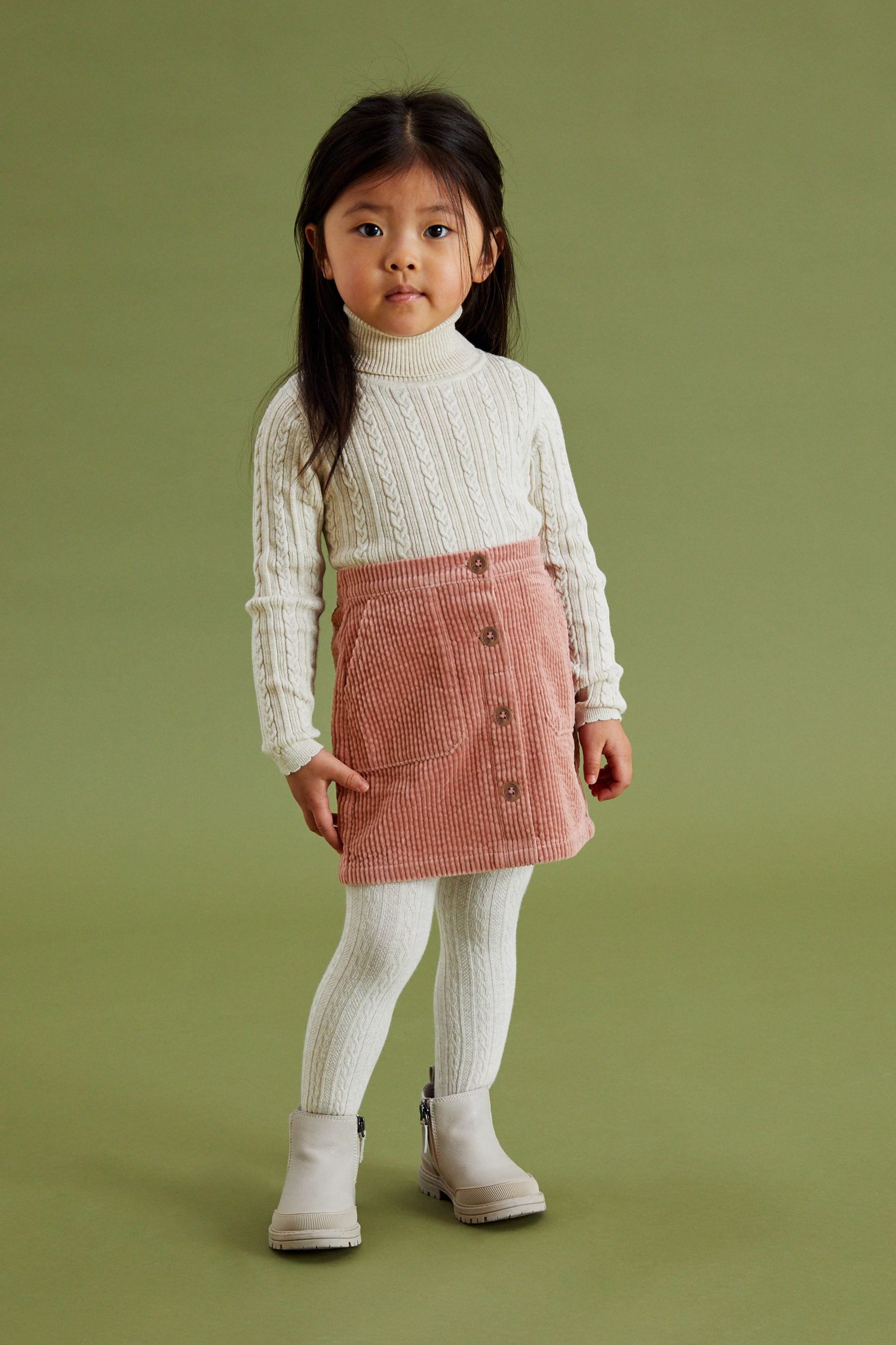 Pink Corduroy Skirt (3mths-7yrs)