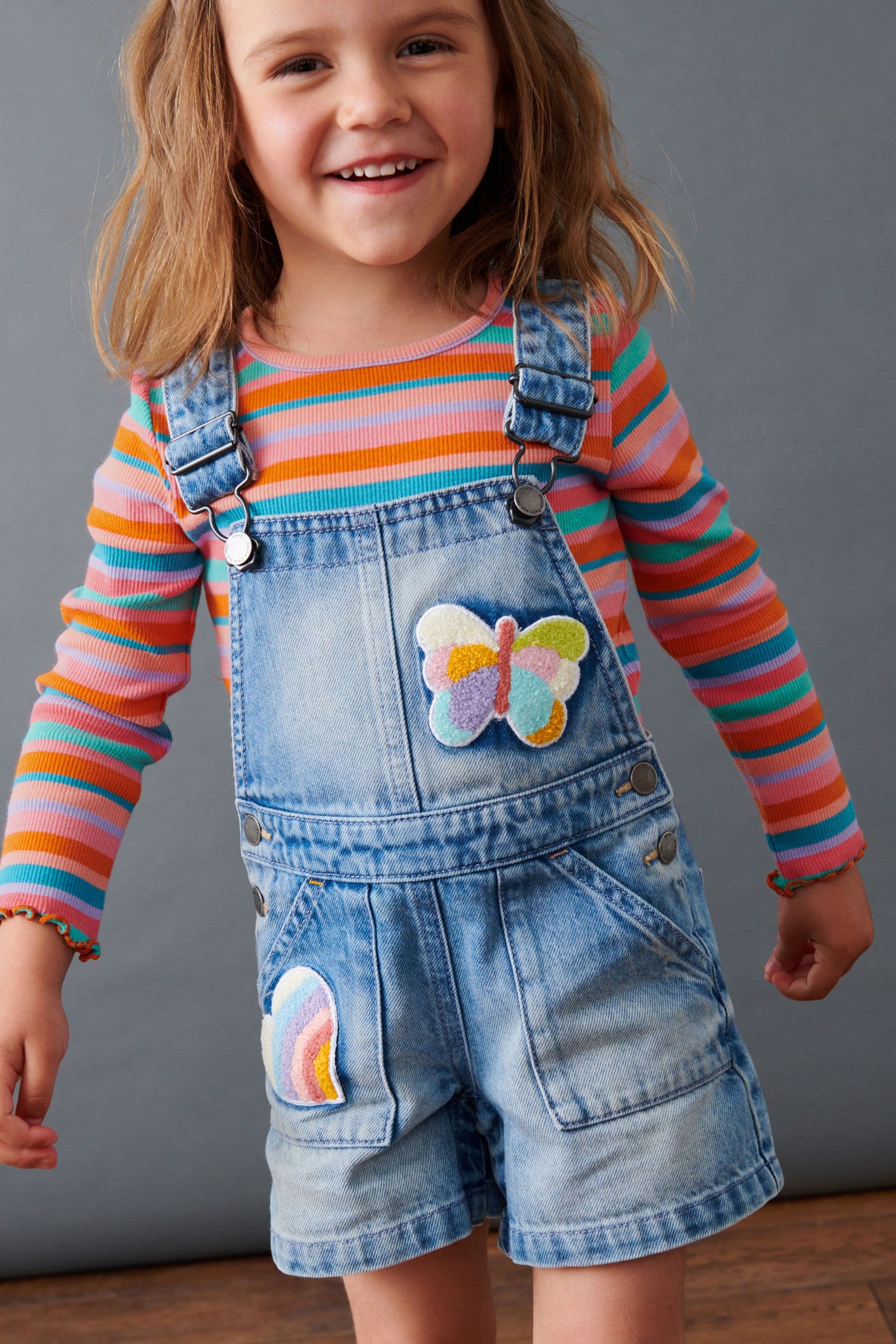 Denim Dungarees & Top 2 Piece Set (3mths-7yrs)