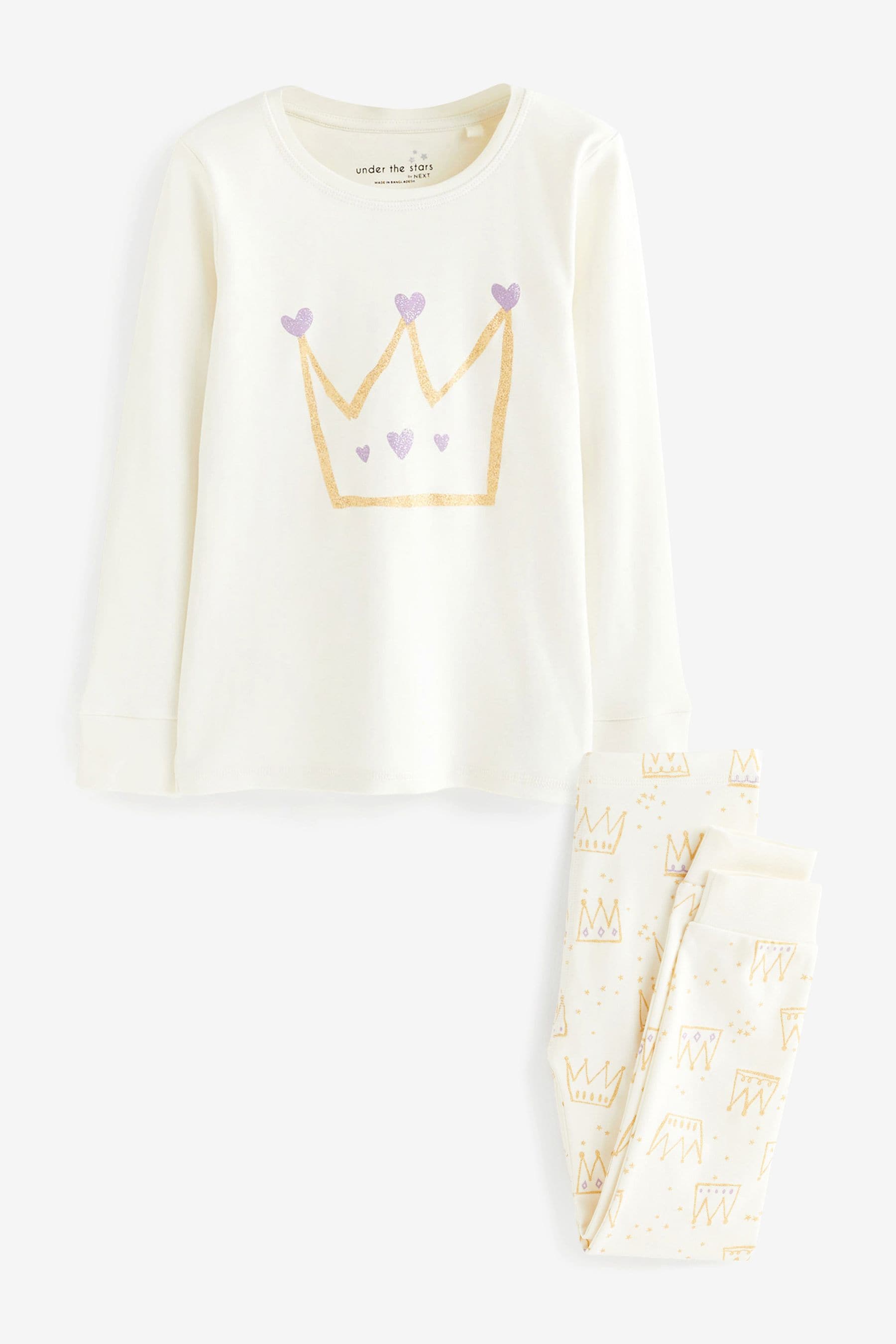 Cream Crown 'I Am' Birthday Long Sleeve Pyjama 1 Pack