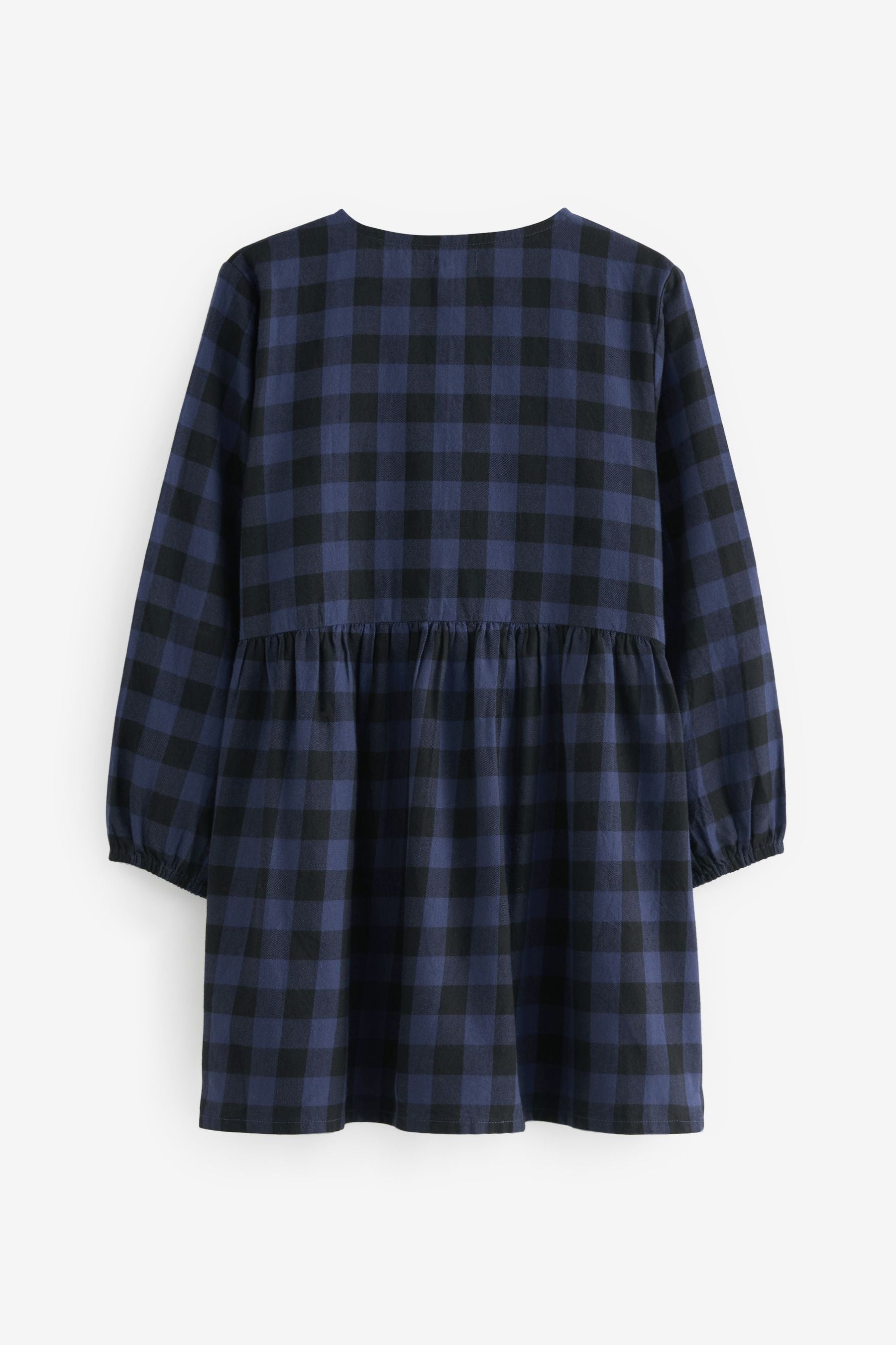 Blue/Black Check Relaxed Dress (3-16yrs)