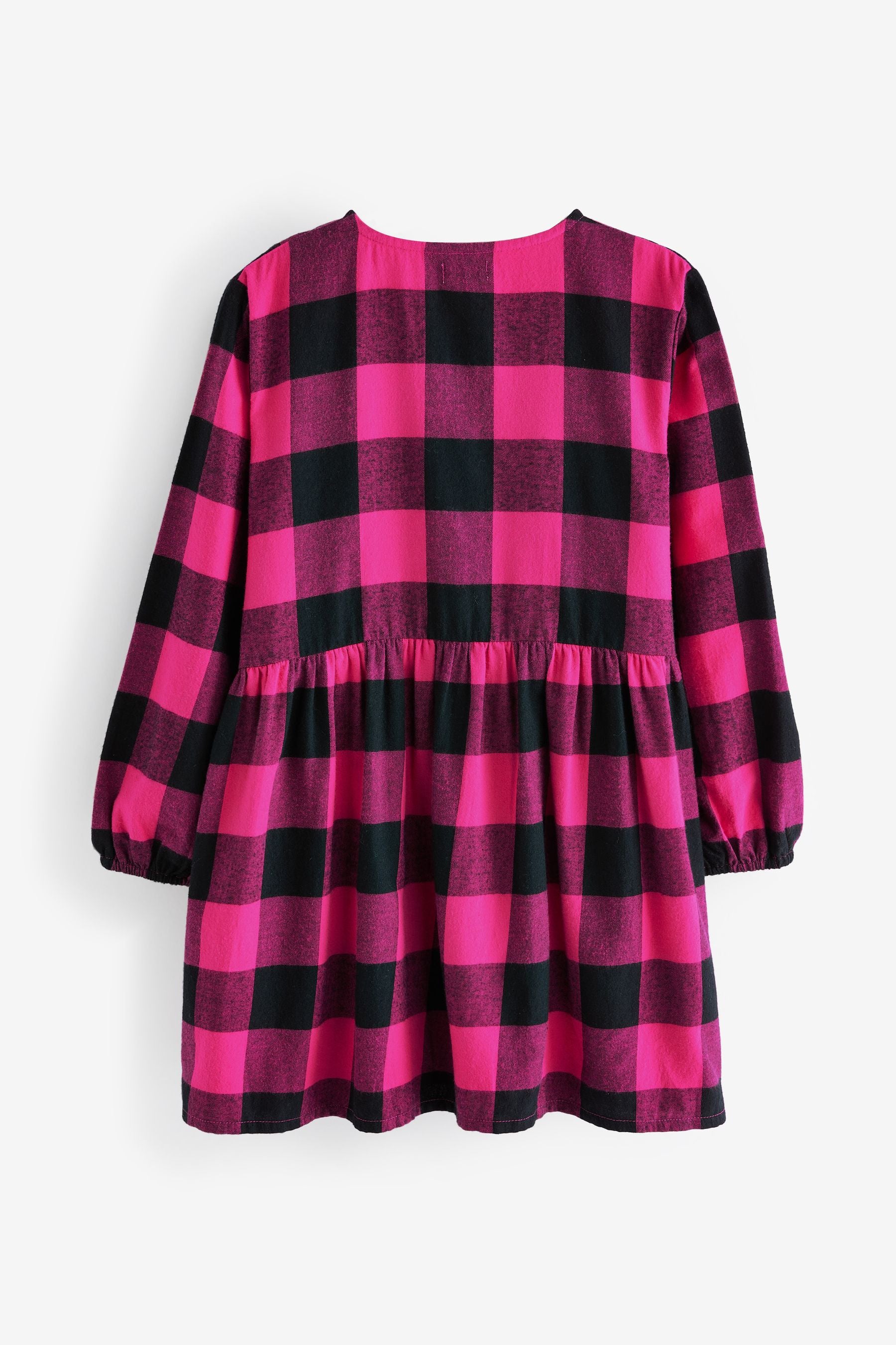 Pink/Black Check Relaxed Dress (3-16yrs)