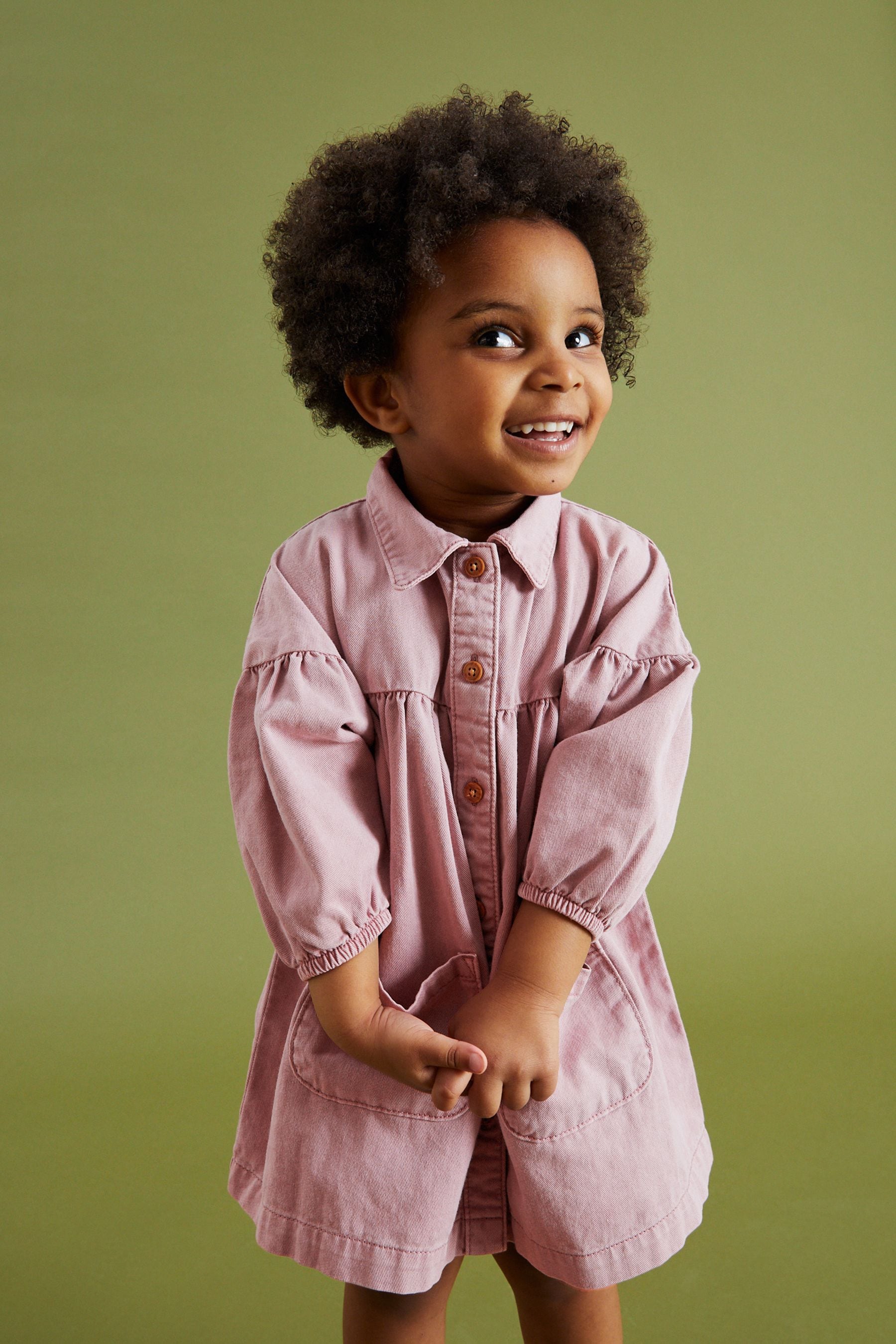 Lilac Purple Cotton Shirt Dress (3mths-8yrs)